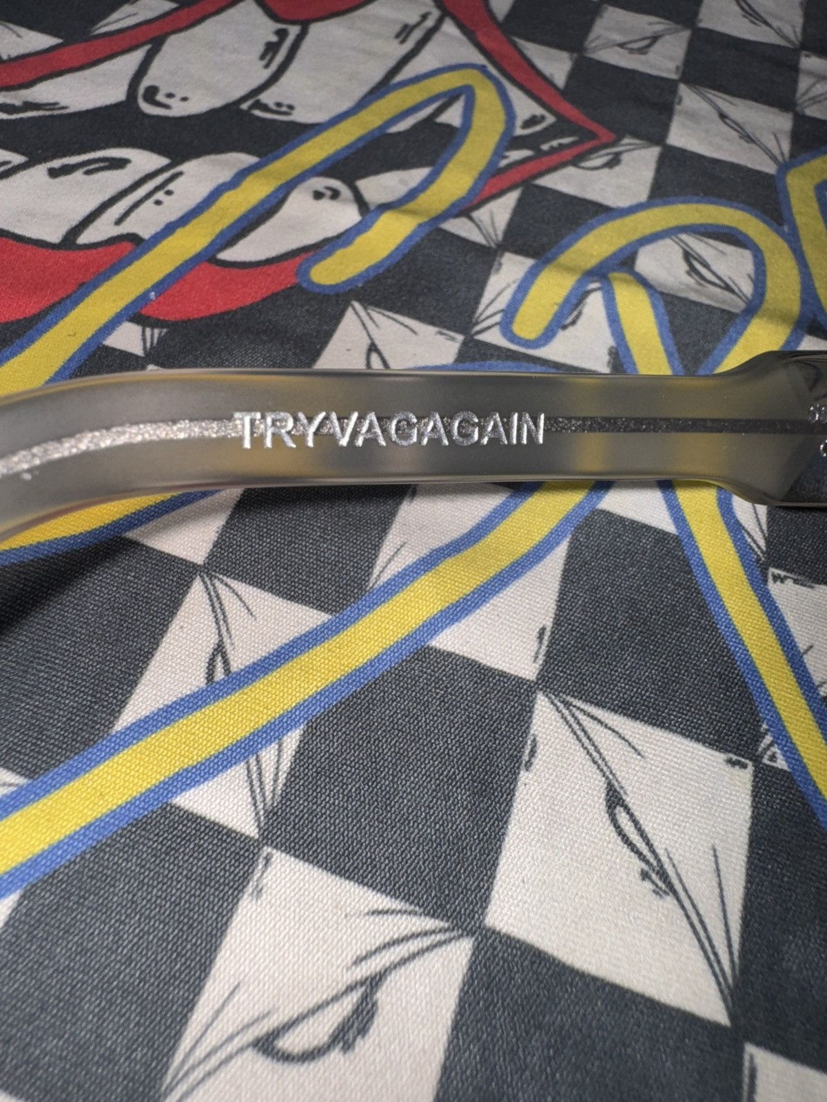 Chrome Hearts Chrome Hearts TRYVAGAGAIN Crystal/Silver Sunglasses Size ONE SIZE - 5 Thumbnail