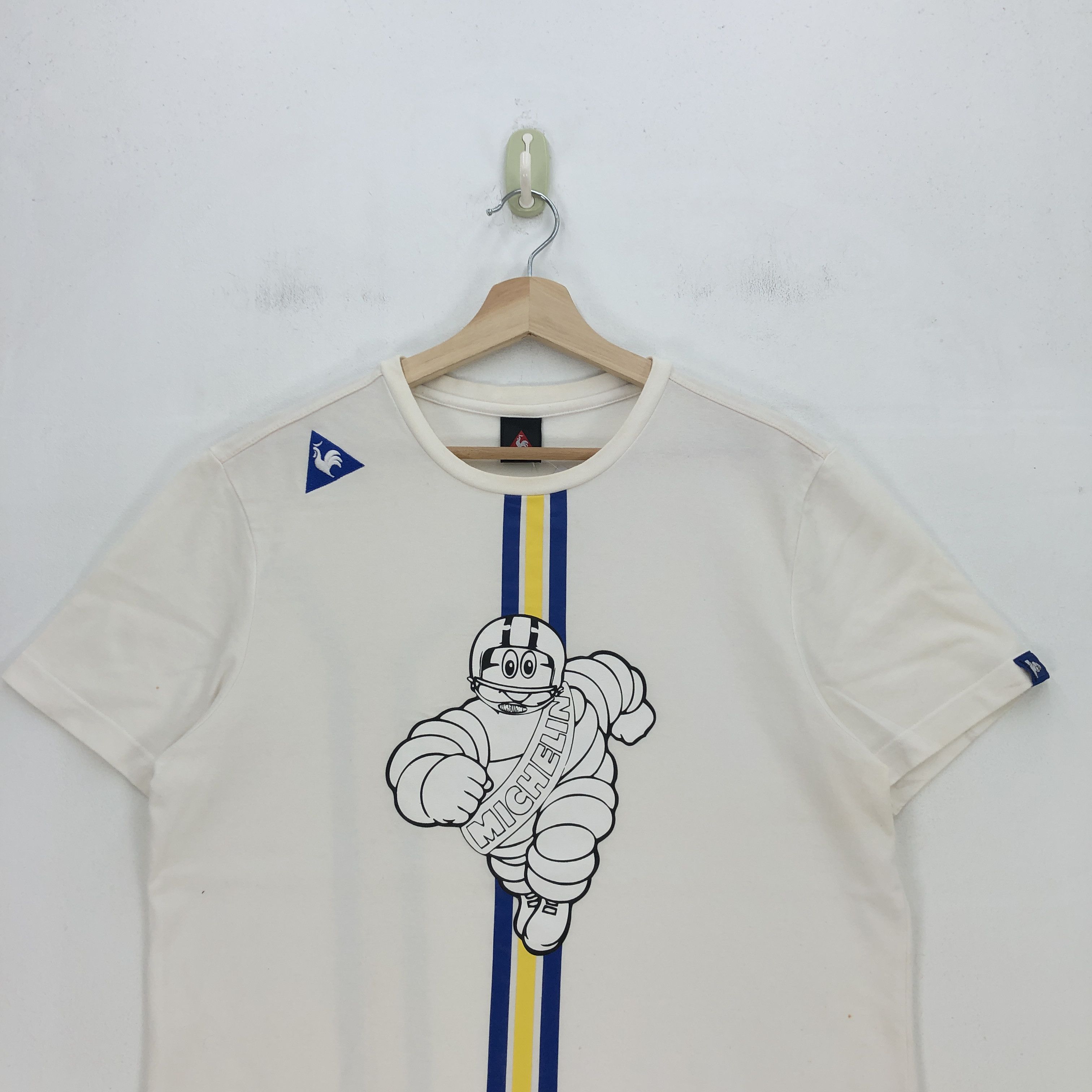 Le Coq Sportif Vintage Le Coq Sportif T Shirt Japanese Michelin 56789 Size US M / EU 48-50 / 2 - 3 Thumbnail