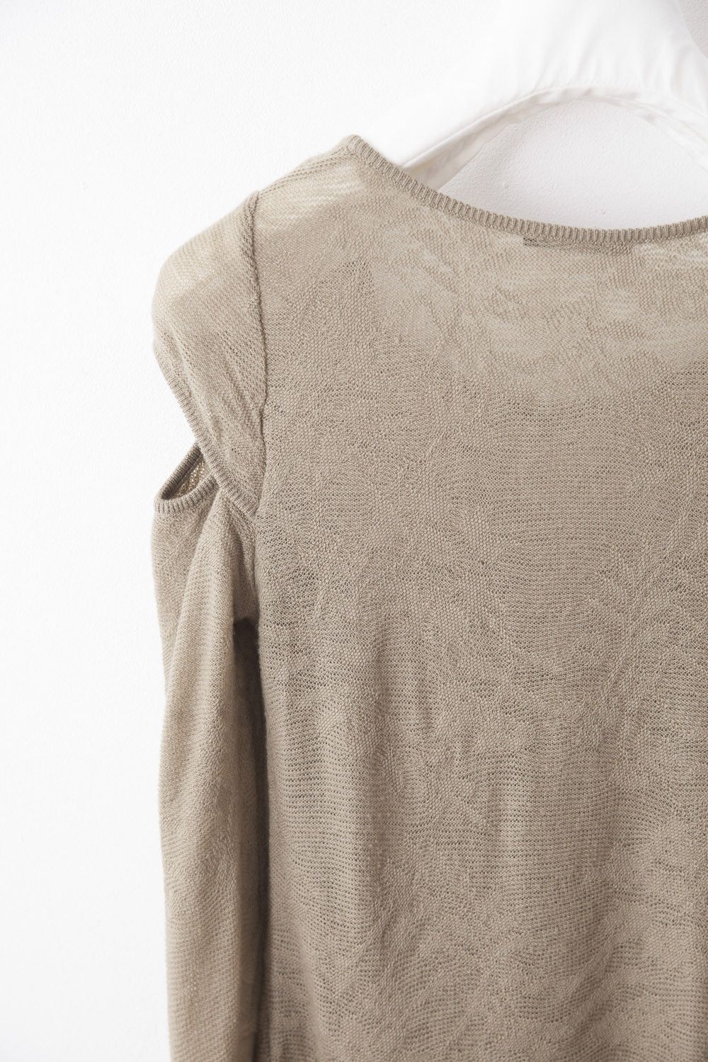 Helmut Lang 1990's merino wool cut-out sweater Size M / US 6-8 / IT 42-44 - 4 Thumbnail