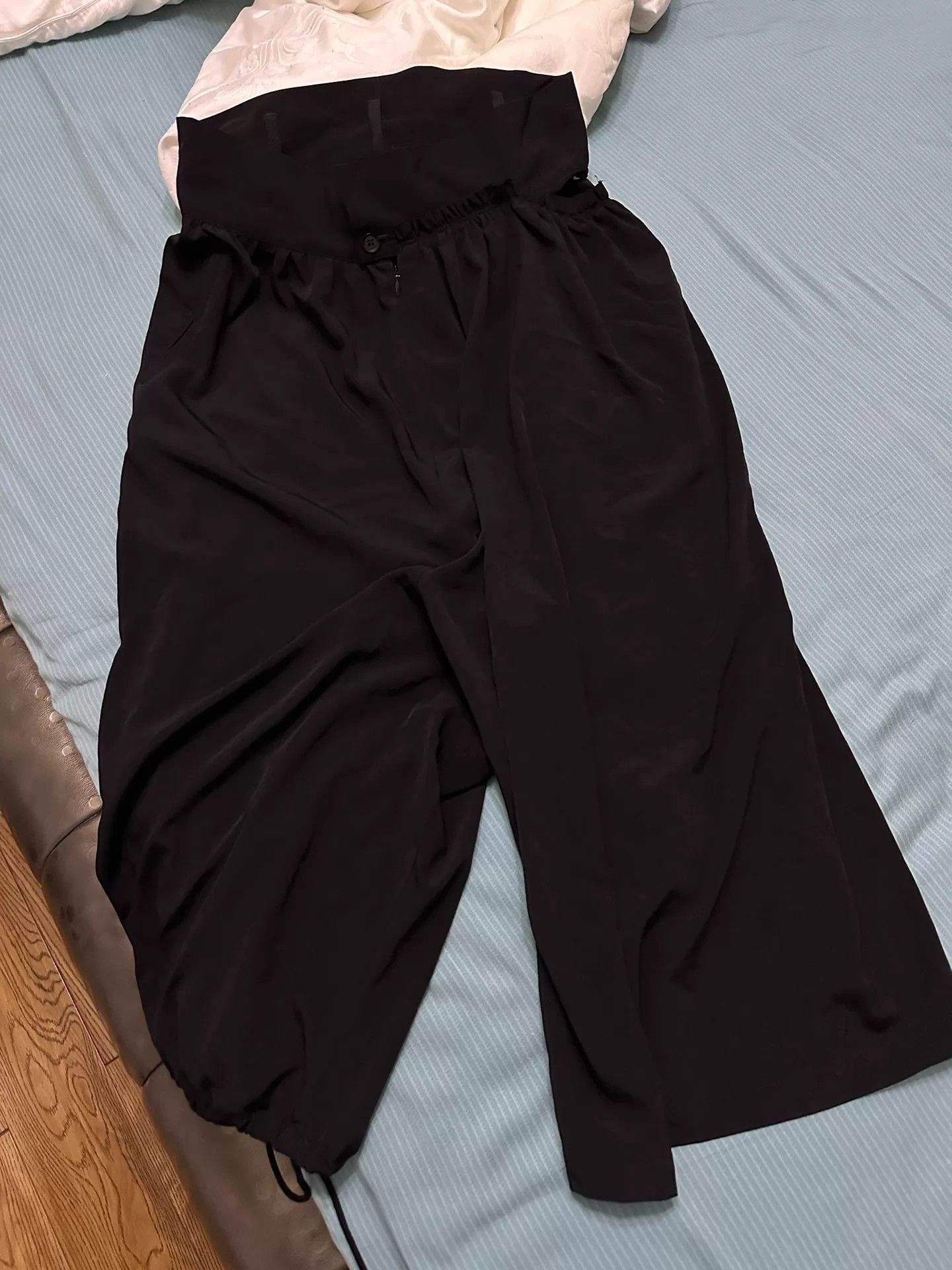 Y's Y's Yohji Yamamoto oversized relaxed black unisex pants Size 26" / US 2 / IT 38 - 6 Thumbnail