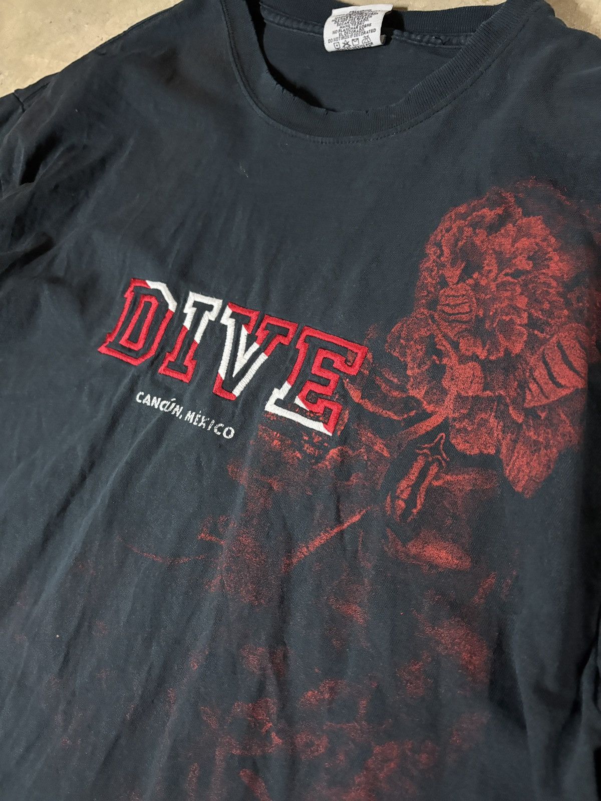 Other Vintage 00's Dive Y2K Coral Reef Surf Tee Faded Black XL Size US XL / EU 56 / 4 - 2 Thumbnail
