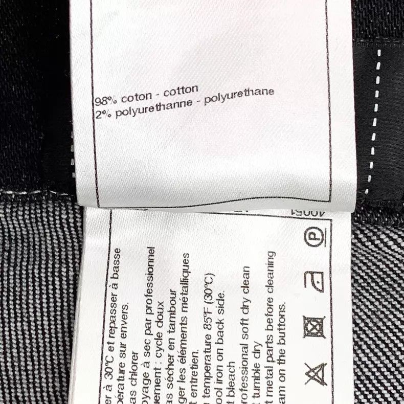 Chanel Chanel Black camellia lace trousers cotton casual denim tr Size 24" / US 00 / IT 34 - 7 Thumbnail