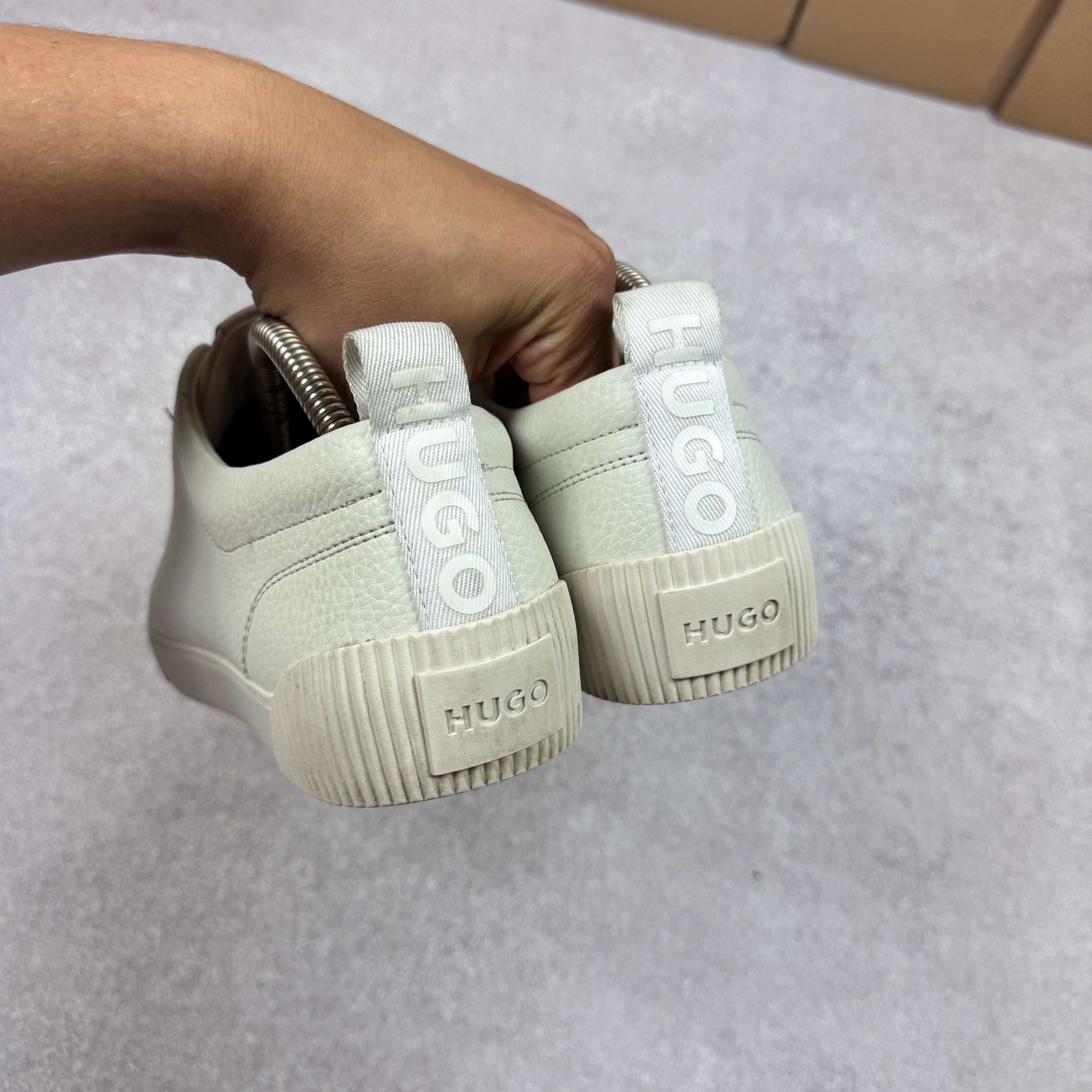 Hugo Boss Hugo Boss 50471315 White Leather Sneakers Size 42 / 27 cm Size US 9 / EU 42 - 5 Thumbnail