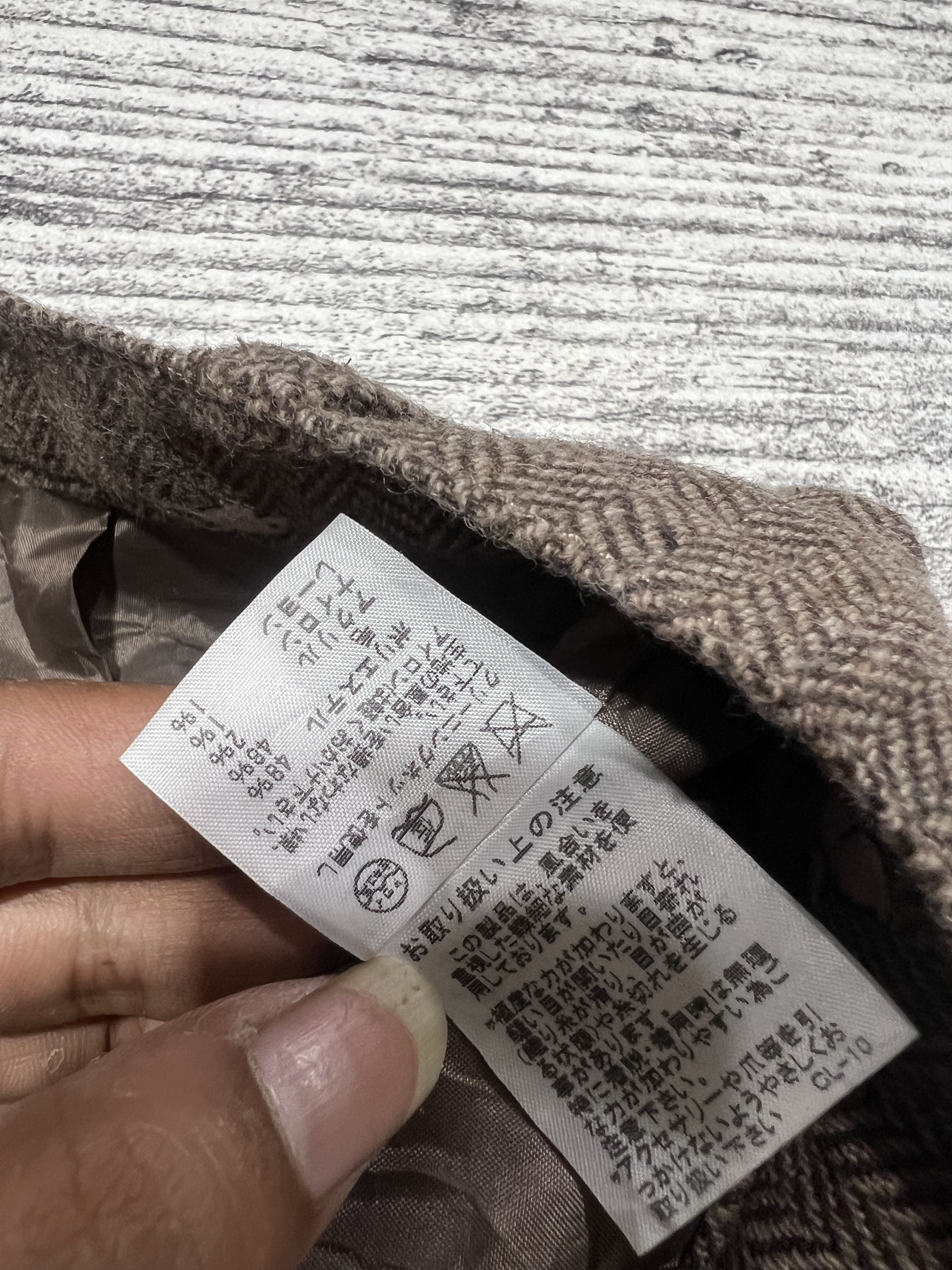 Issey Miyake 2000s Ne-net Herringbone Embroidery Jorts y2k Lgb Ifsix Size US 28 / EU 44 - 8 Thumbnail
