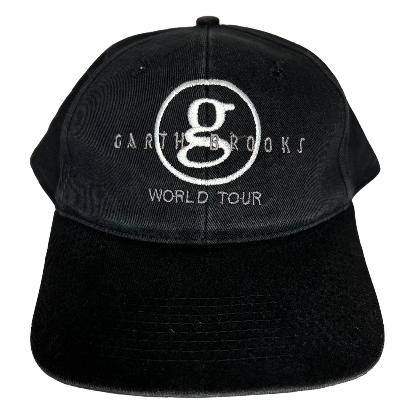 Brooks VINTAGE Garth Brooks World Tour Snapback Hat Cap Black Men One Size Black Adjustable 80s 90s Music Size ONE SIZE - 2 Thumbnail