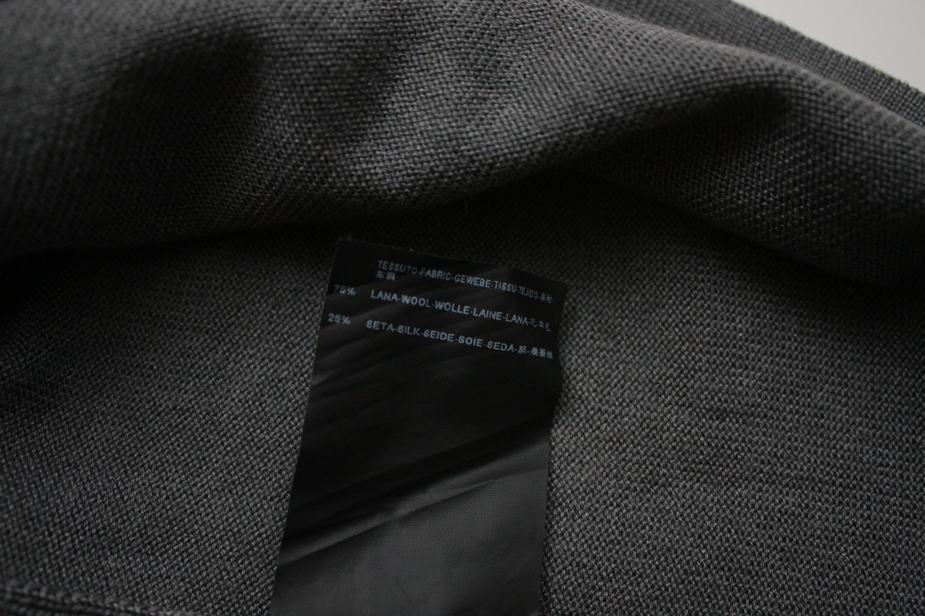 Balenciaga Balenciaga Paris Grey Wool Silk Blend Knitted Sweater Men's Size US S / EU 44-46 / 1 - 6 Thumbnail