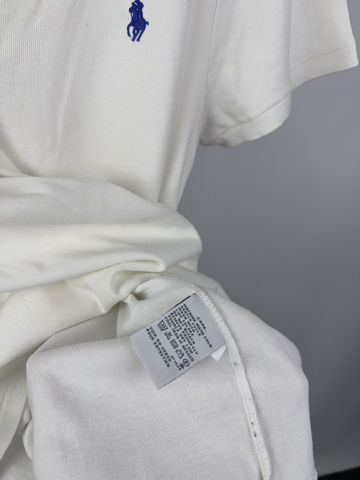 Polo Ralph Lauren Retro 90s Ralph Lauren Sport V-Neck White Tee Blue Pony XL Size XL / US 12-14 / IT 48-50 - 6 Thumbnail