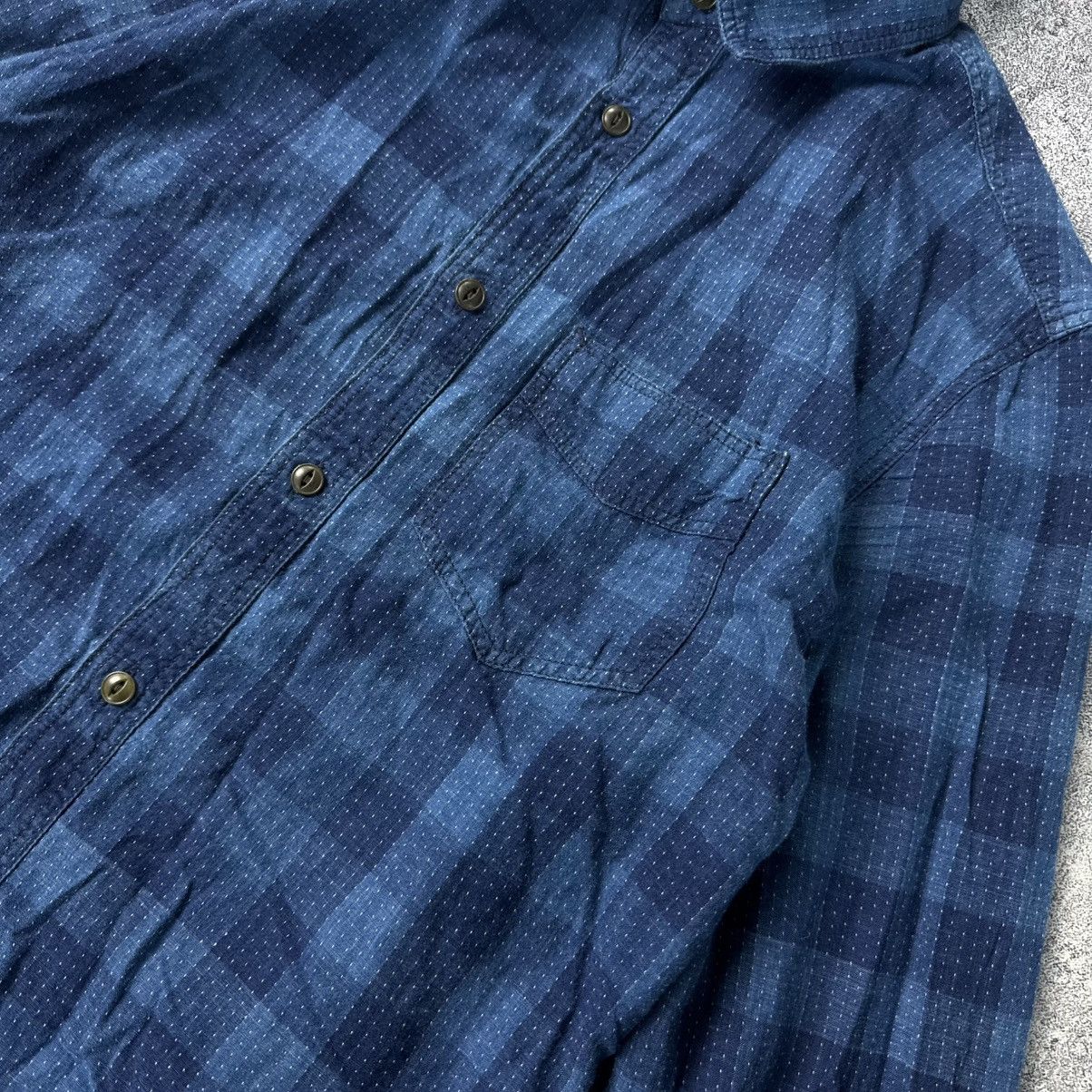 Woolrich Woolen Mills Woolrich Blue Check Flannel Shirt / Vintage 90s Gorpcore Size US XS / EU 42 / 0 - 3 Thumbnail