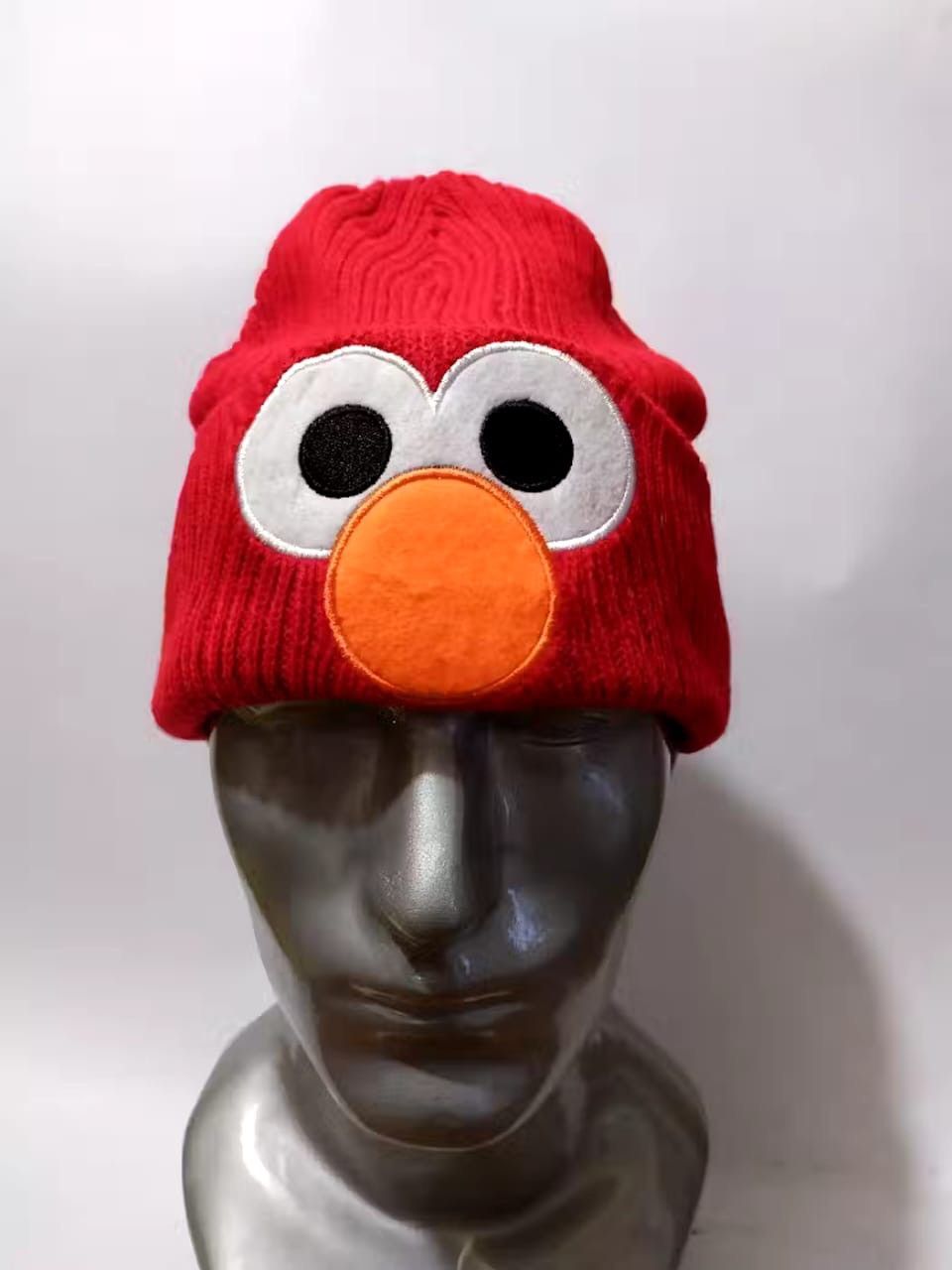 image of Cartoon Network Sesame Street Cartoon Beanie Hats in Red, Men's