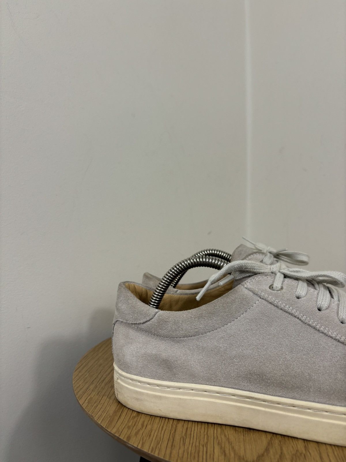 Suitsupply Suitsupply Gray Suede Leather Casual Sneakers Shoes Size US 7 / EU 40 - 3 Thumbnail