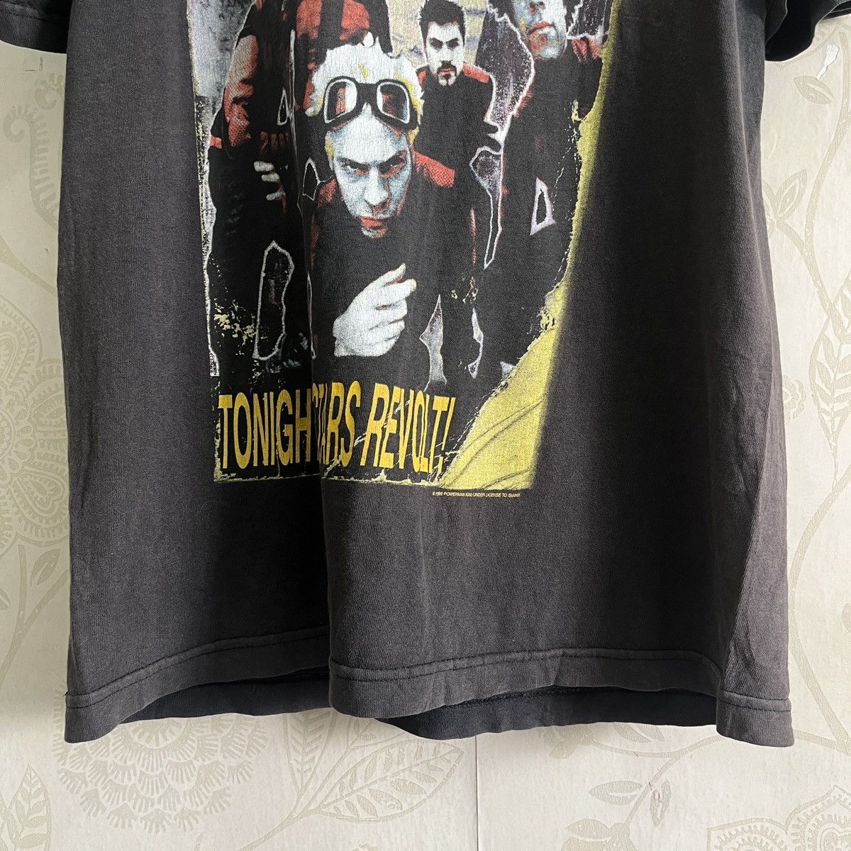 Band Tees × Vintage Distressed Faded Black Powerman 5000 TShirt Copyright 1999 Size US M / EU 48-50 / 2 - 5 Thumbnail