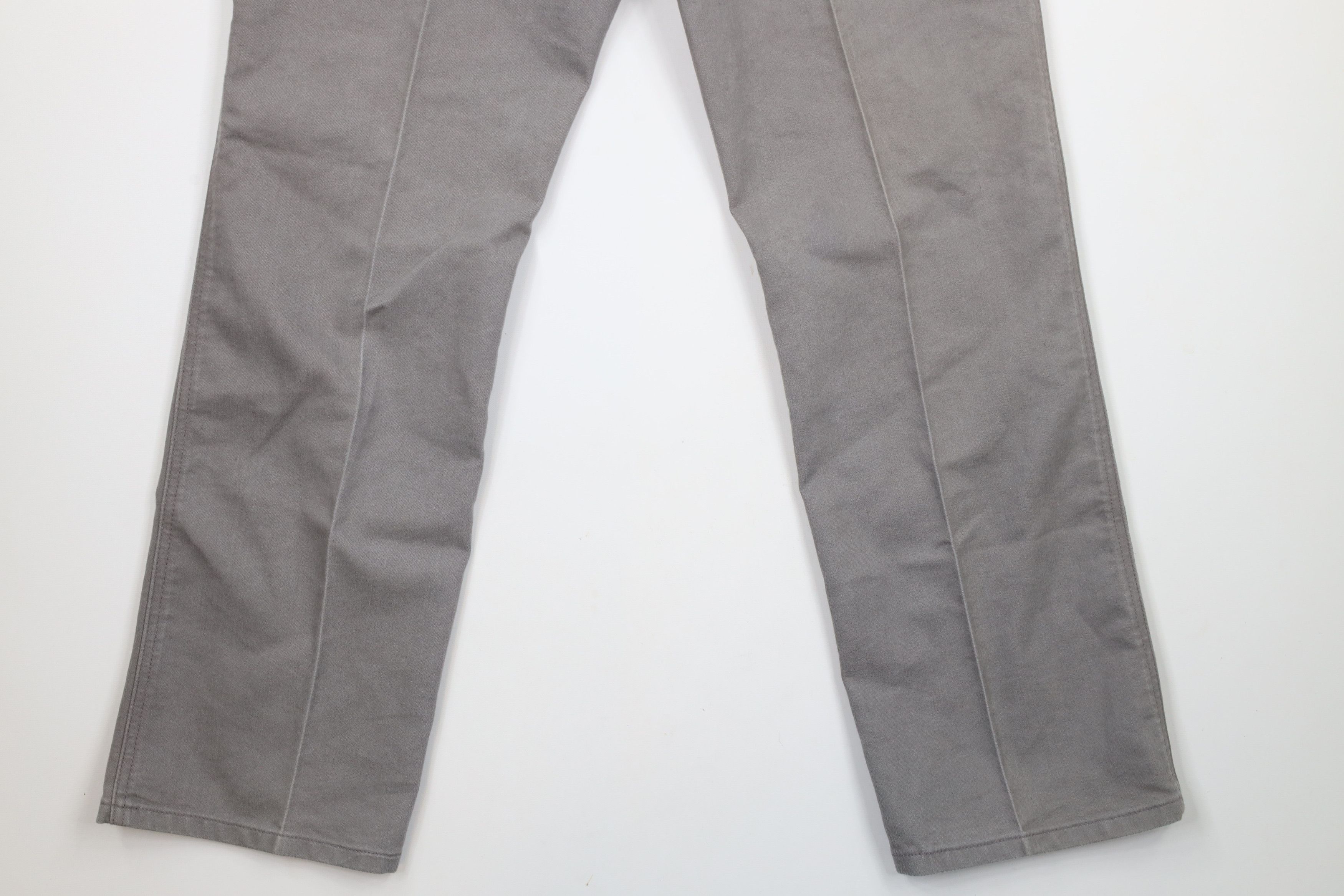 Levi's × Vintage Vintage 90s Levis Cotton Twill Flared Wide Leg Jeans Gray Size US 34 / EU 50 - 11 Thumbnail