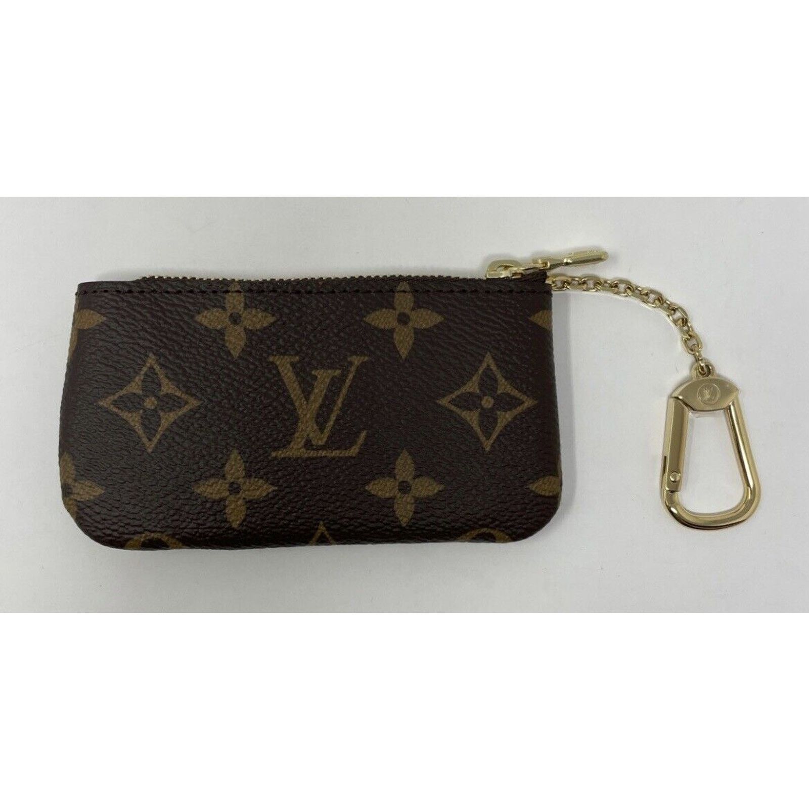 Louis Vuitton NEW LOUIS VUITTON Key Pouch Cles Monogram Coin Card Wallet Size ONE SIZE - 8 Thumbnail
