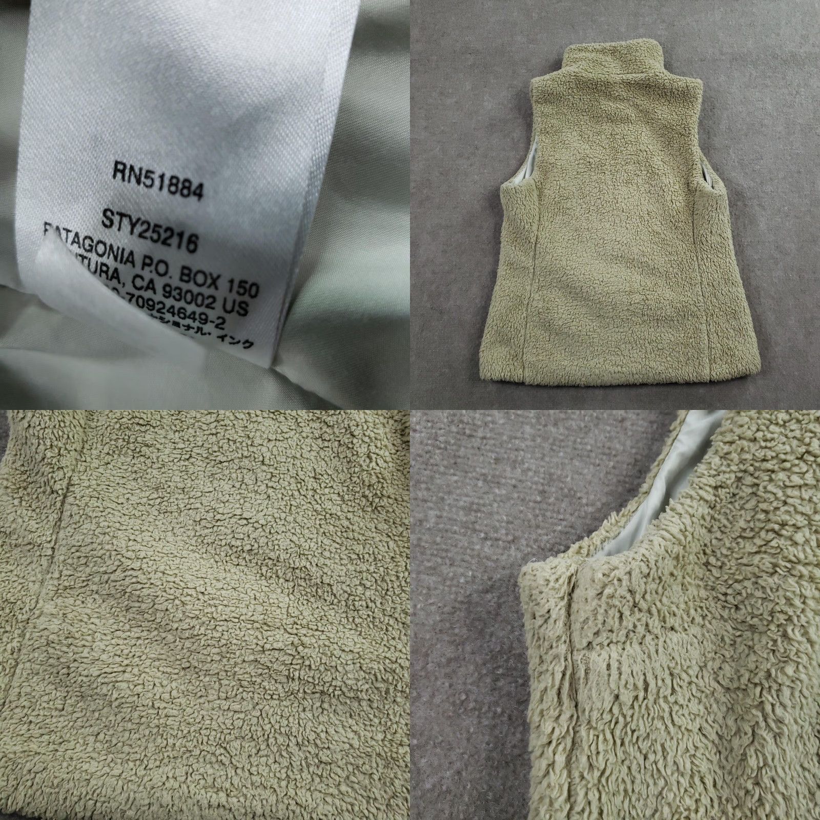Patagonia Patagonia Vest Womens Large Beige Fleece Sherpa Zip Pockets Outerwear Size L / US 10 / IT 46 - 8 Thumbnail