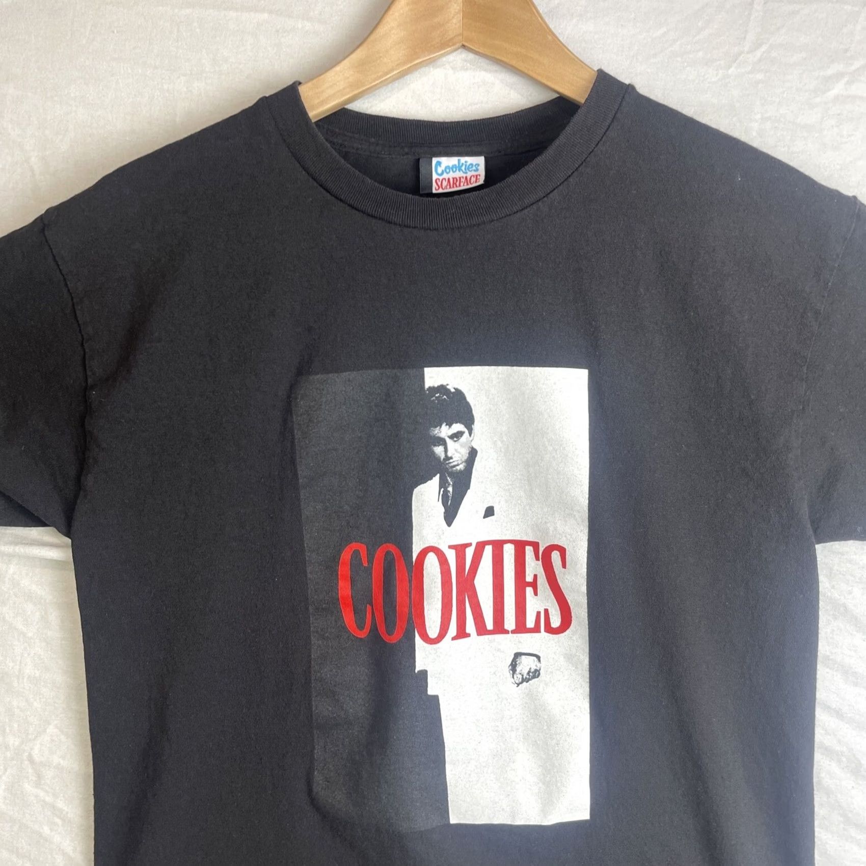Vintage Cookies Scarface Shirt Mens Small Black Tony Montana Short Sleeve T-Shirt Size US S / EU 44-46 / 1 - 4 Thumbnail
