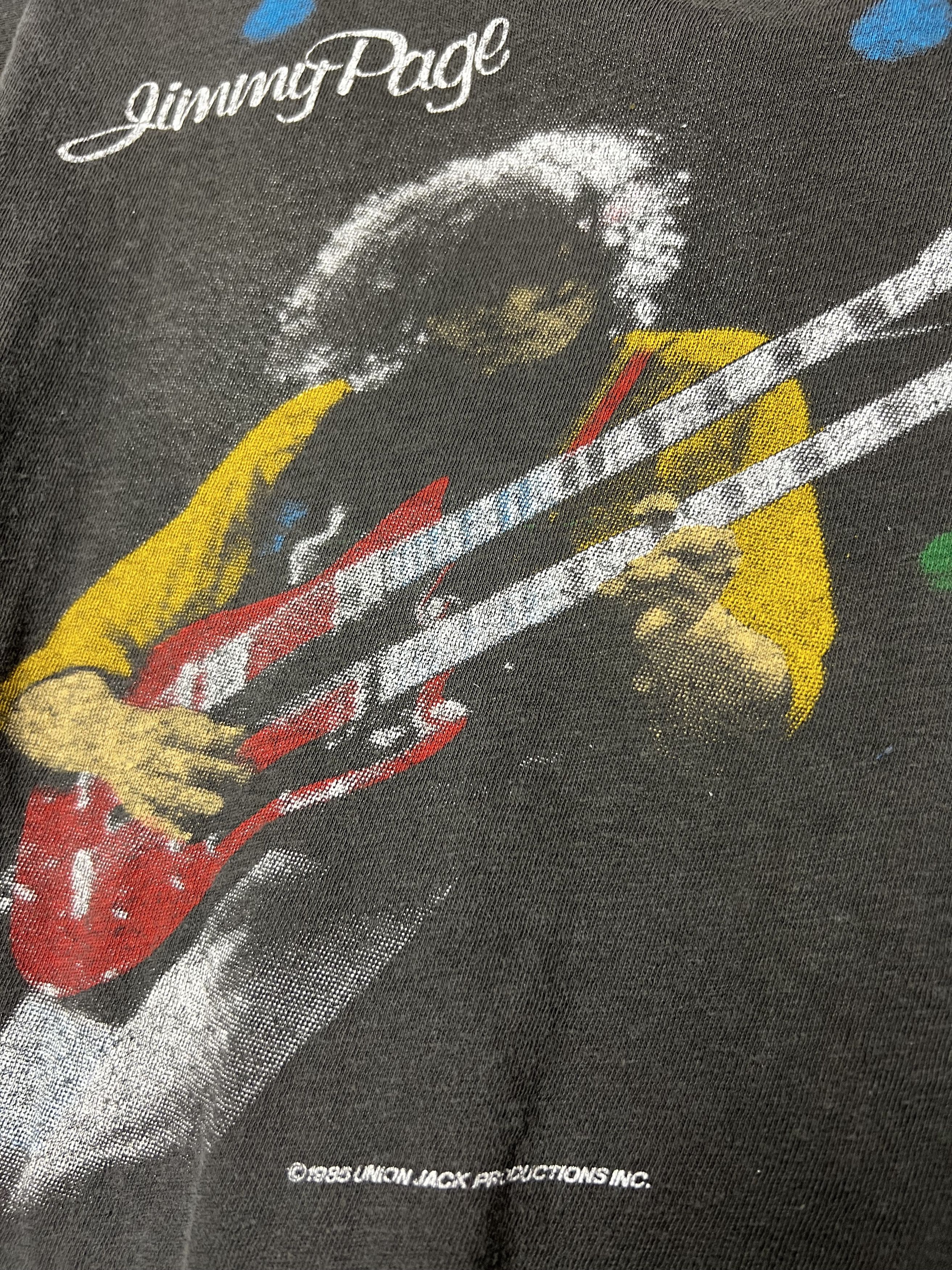 Vintage Vintage 1985 Jimmy Page and The Firm Tour T-Shirt Size US S / EU 44-46 / 1 - 4 Thumbnail