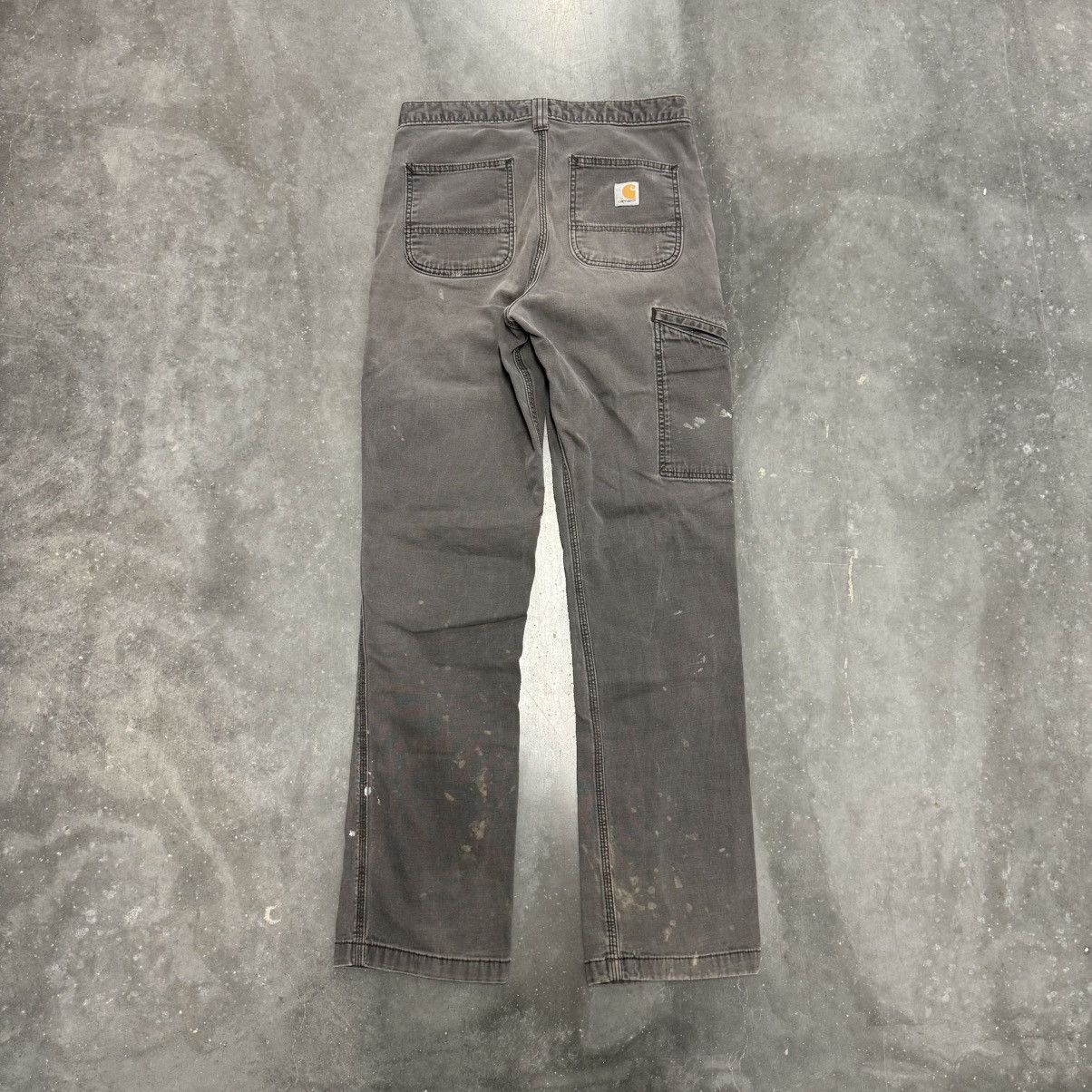 Carhartt × Vintage VTG Fucked Up Carhartt Paint Splatter Distressed Work Pants Size US 30 / EU 46 - 12 Thumbnail