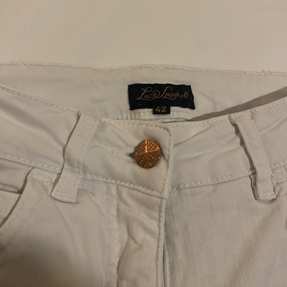 Etro Luisa Spagnoli white jeans size 38 42 made in italy premium Size 27" / US 4 / IT 40 - 2 Thumbnail