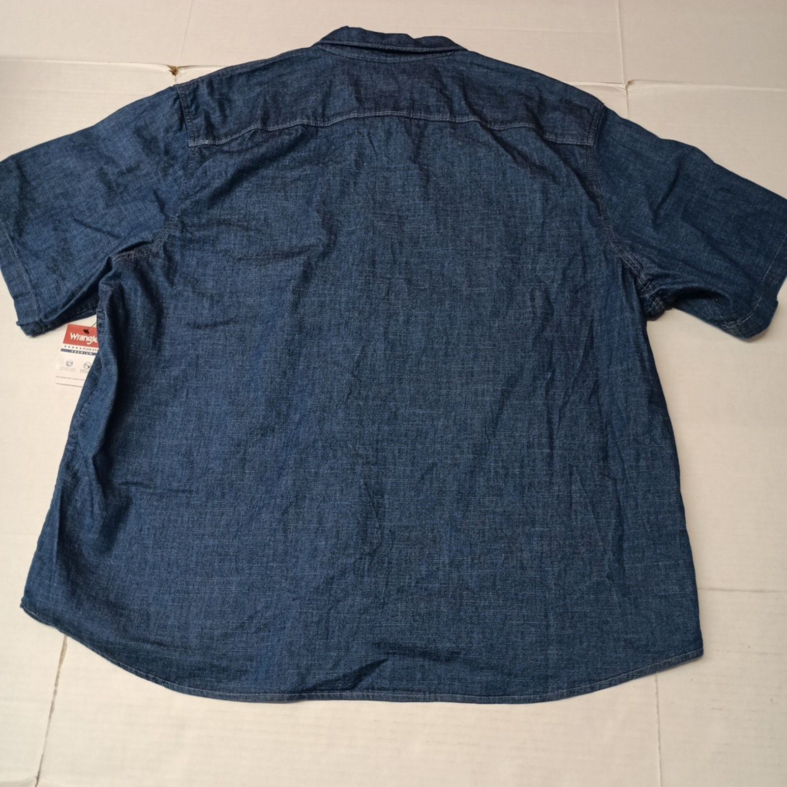 Wrangler Wrangler Cowboy Wash Snap Denim Shirt Men's Size 3XL Blue Size US XXL / EU 58 / 5 - 7 Thumbnail