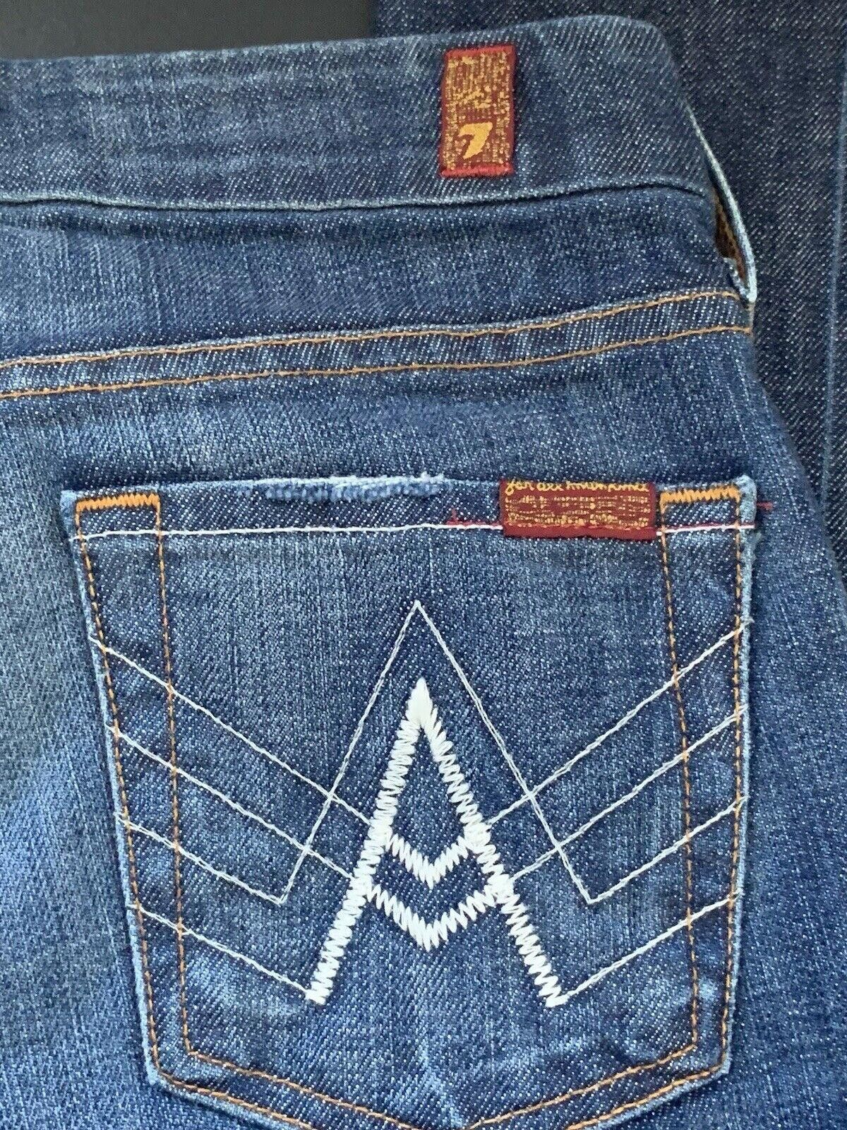 7 For All Mankind 7 For All Mankind Jeans A Pocket Cotton Blend Flare Size 26 Size 42" / US 20 - 8 Thumbnail
