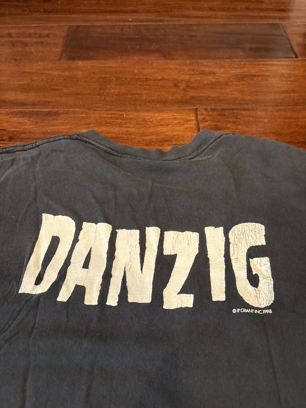 Band Tees × Vintage 1988 VTG DANZIG - RARE t-shirt Size US XL / EU 56 / 4 - 4 Thumbnail