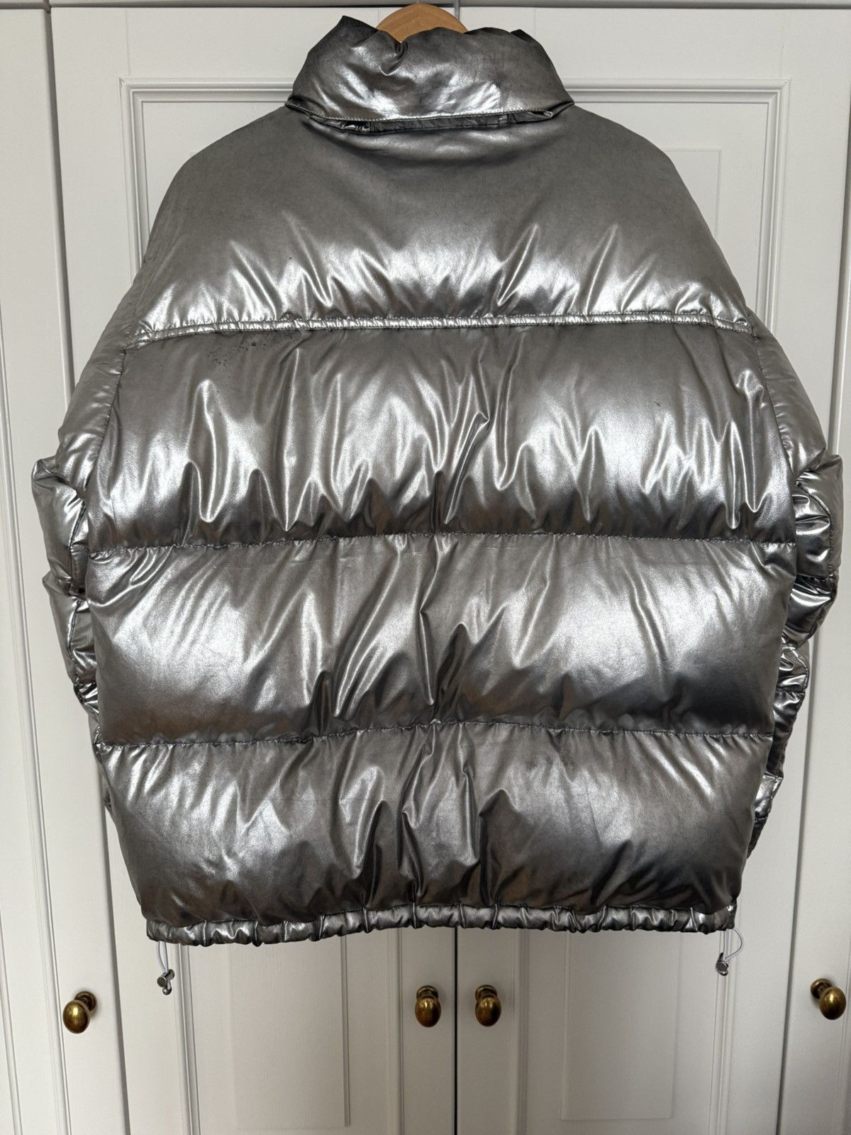 Vetements Vetements dark silver puffer jacket with washed effect Size US M / EU 48-50 / 2 - 2 Thumbnail