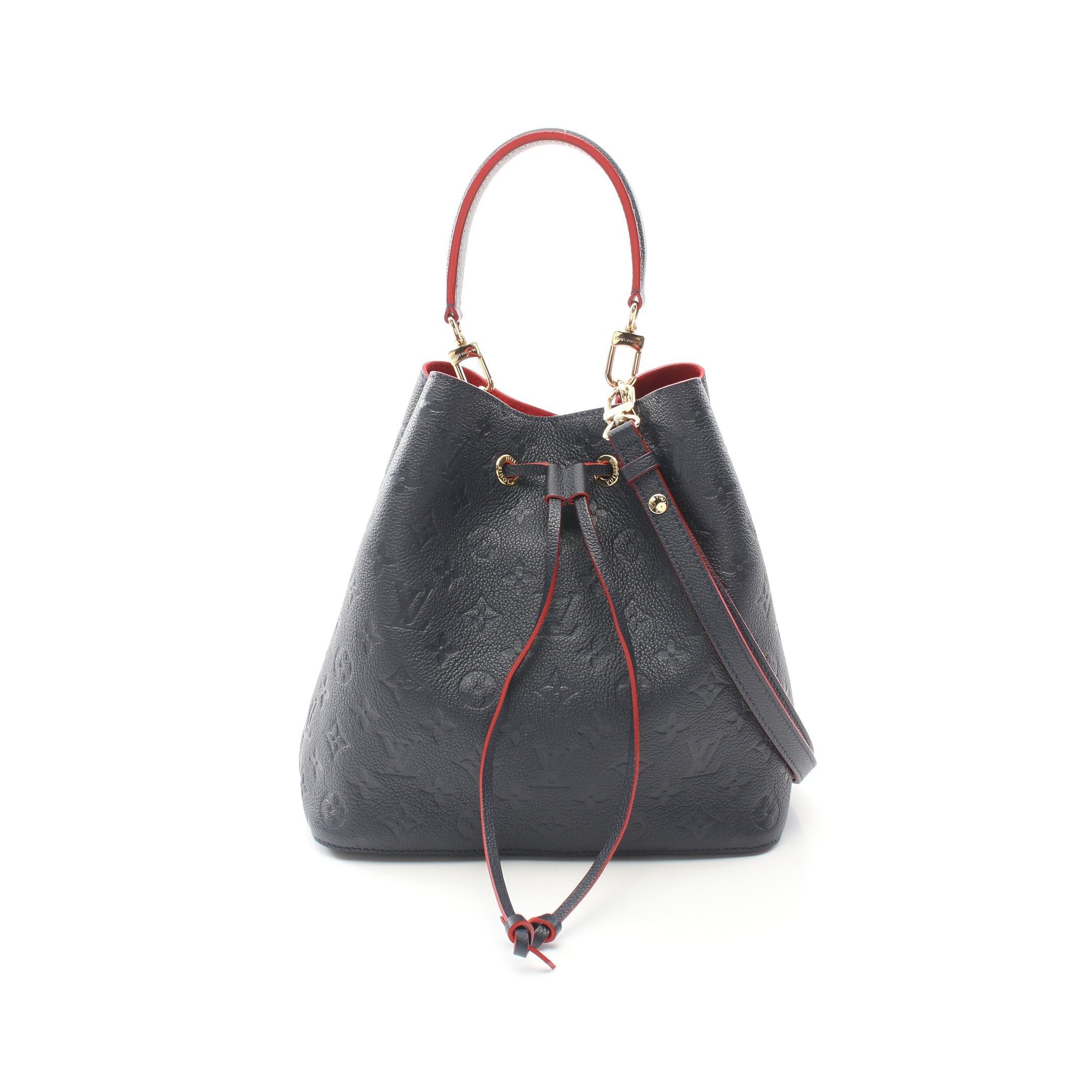 Louis Vuitton Louis Vuitton Neo Noe Monogram Empreinte Marine Rouge Shoulder Bag Leather Navy Size ONE SIZE - 1 Thumbnail