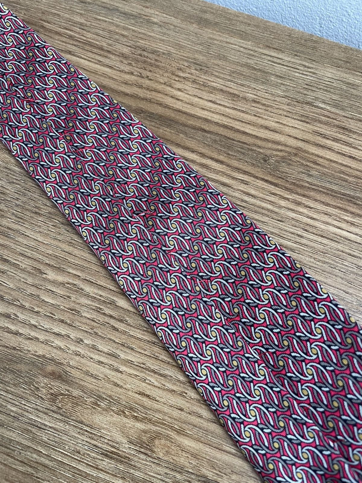 Hermes Hermes Paris Vintage 90s 100% Silk Tie Made France 7454 HA Size ONE SIZE - 8 Thumbnail