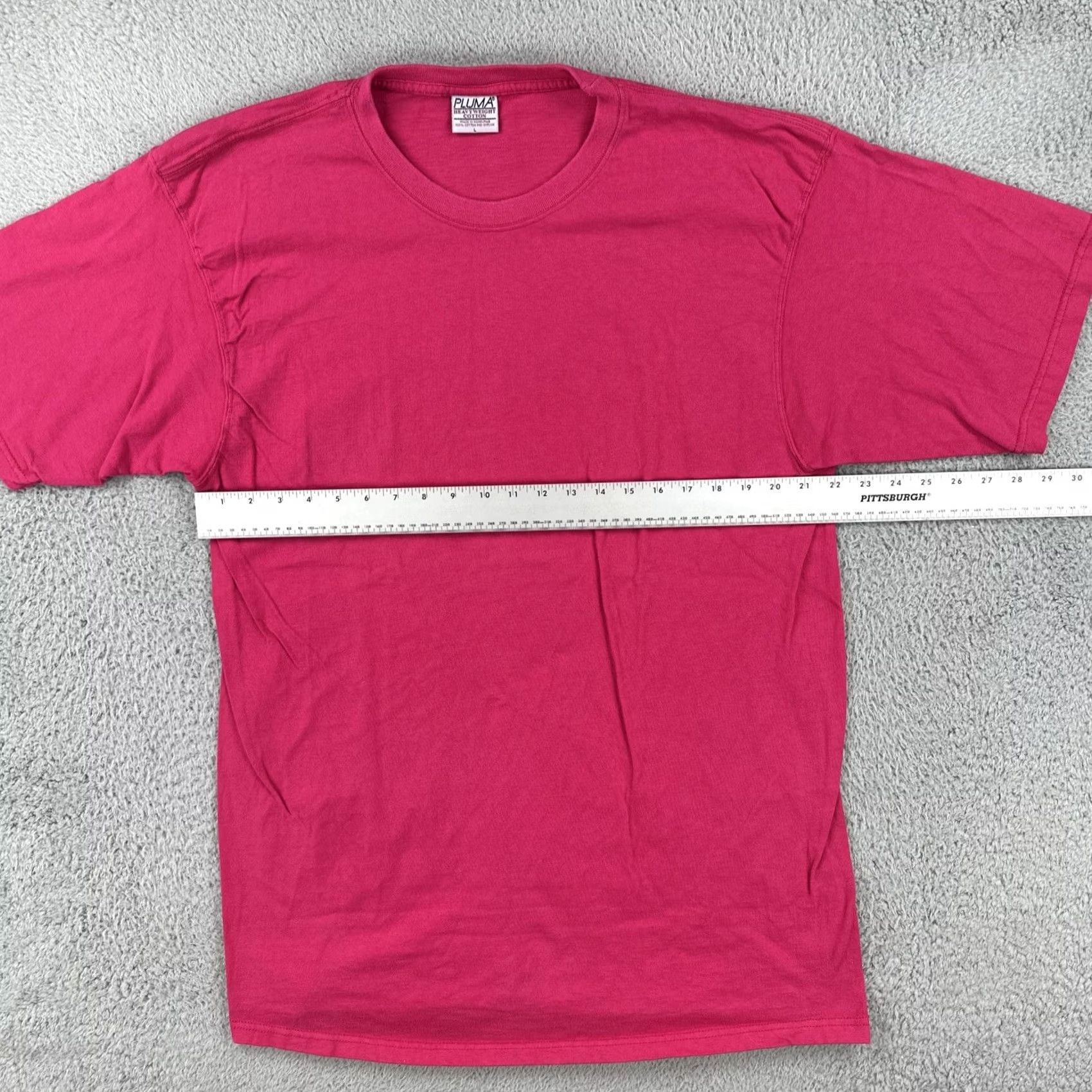 Vintage VINTAGE Pluma T-Shirt Pink 90s Adult Large Short Sleeve Crew Neck Cotton Shirt Mens Size US L / EU 52-54 / 3 - 7 Thumbnail