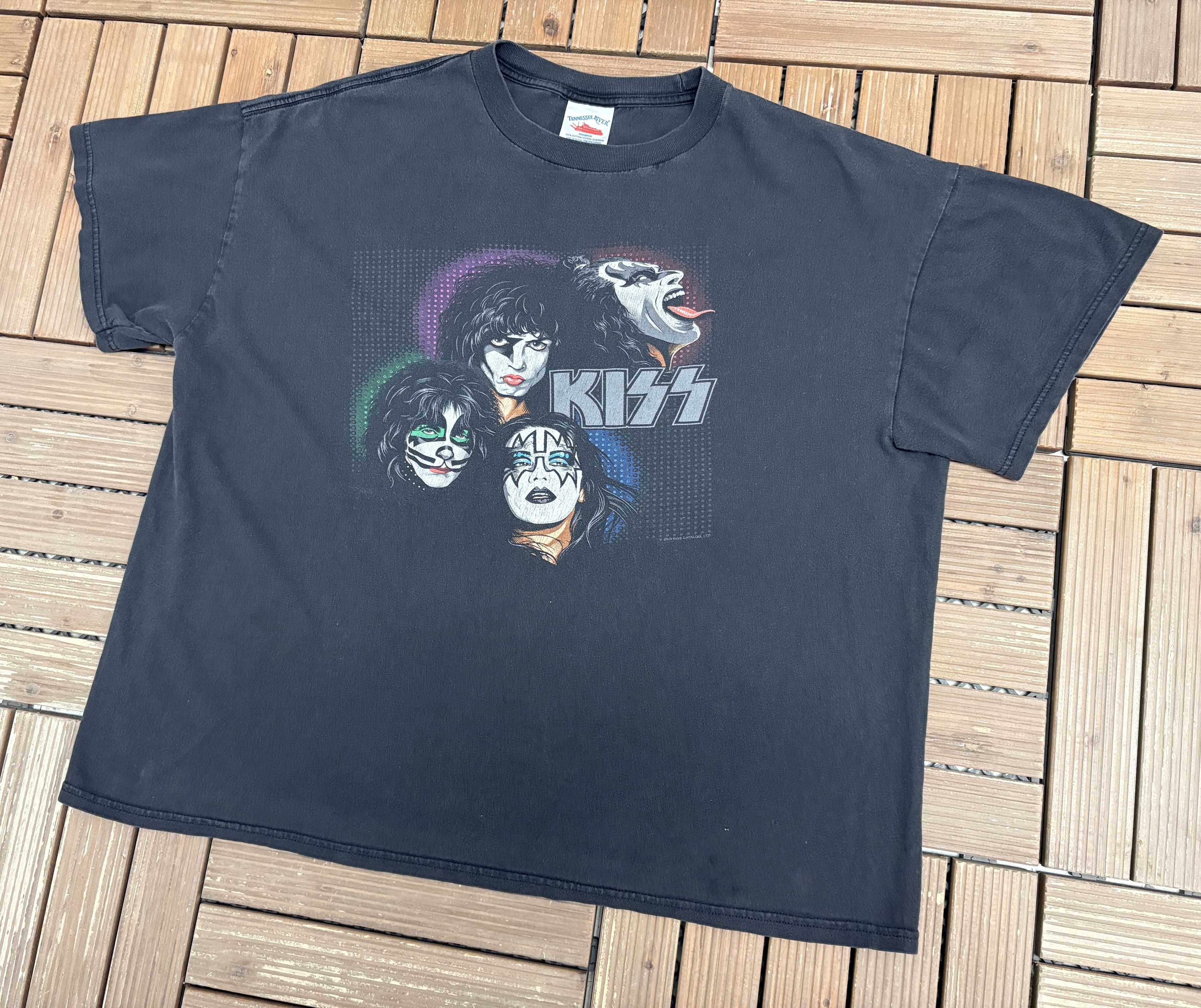 Vintage Kiss Band Vintage Y2K Black T-Shirt Tee Size US XL / EU 56 / 4 - 4 Thumbnail