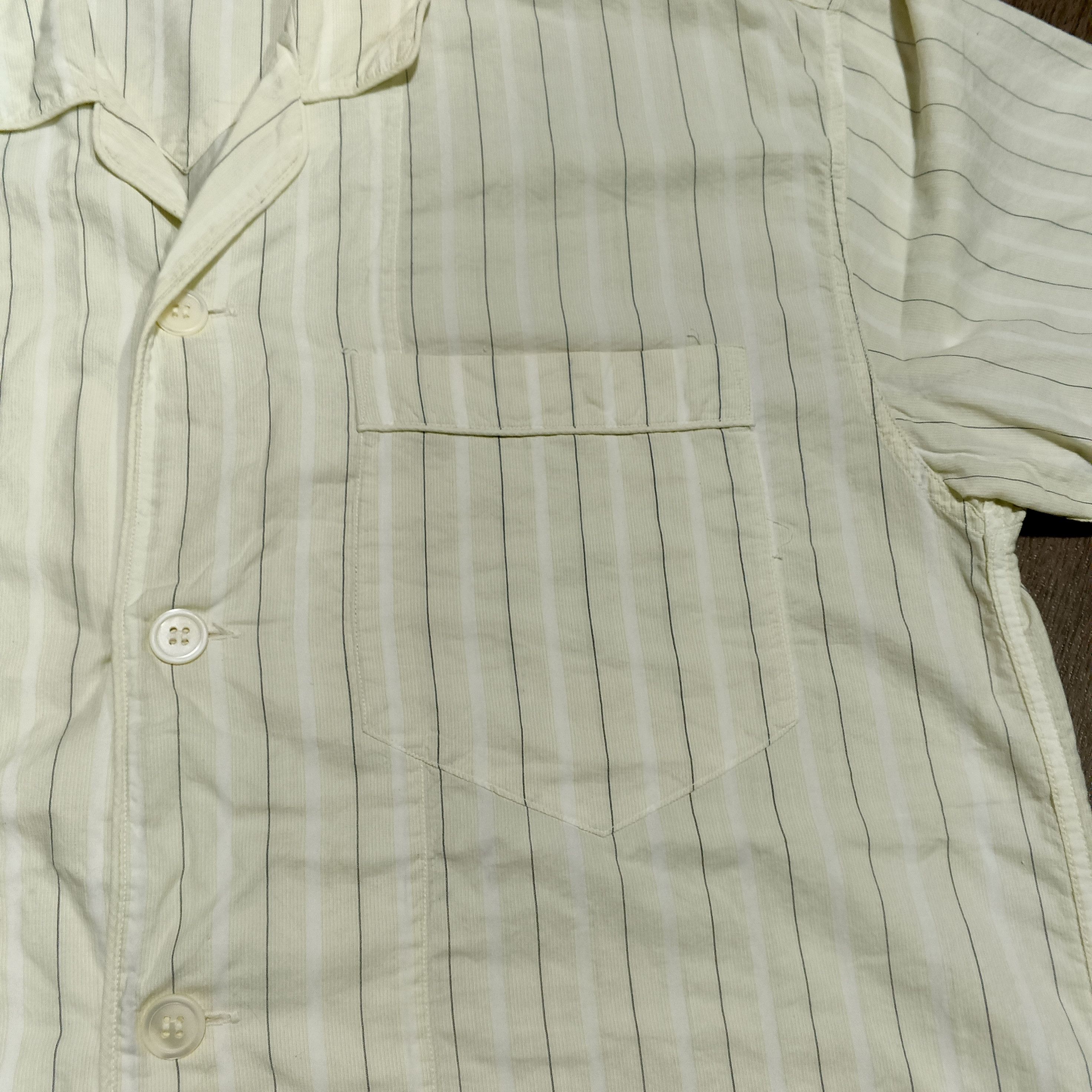 Issey Miyake Vintage Japanese Brand Issey Miyake Linen Blend Stripes Size US M / EU 48-50 / 2 - 3 Thumbnail