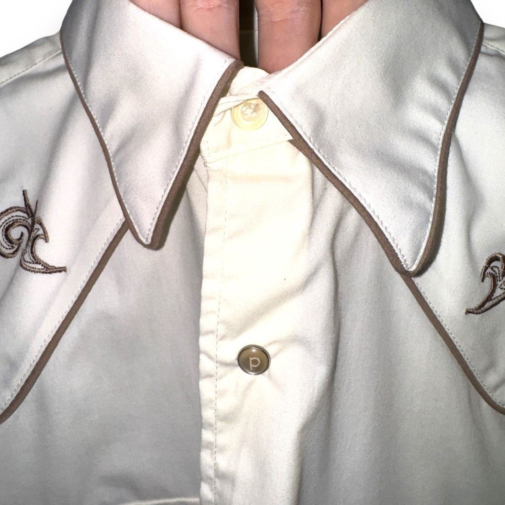 Vintage Patroncito USA Off-White Pearl Snap Cowboy Western Shirt Siz Size US M / EU 48-50 / 2 - 3 Thumbnail