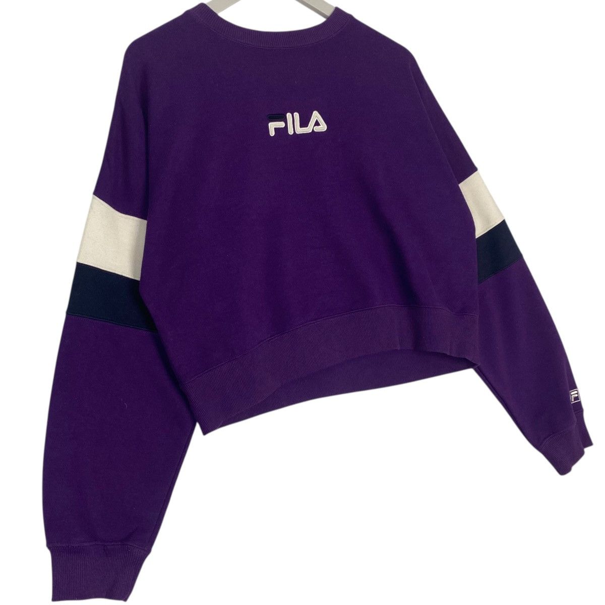 Other Vintage Fila Crop Top Sweatshirt Crewneck Purple Size US S / EU 44-46 / 1 - 3 Thumbnail