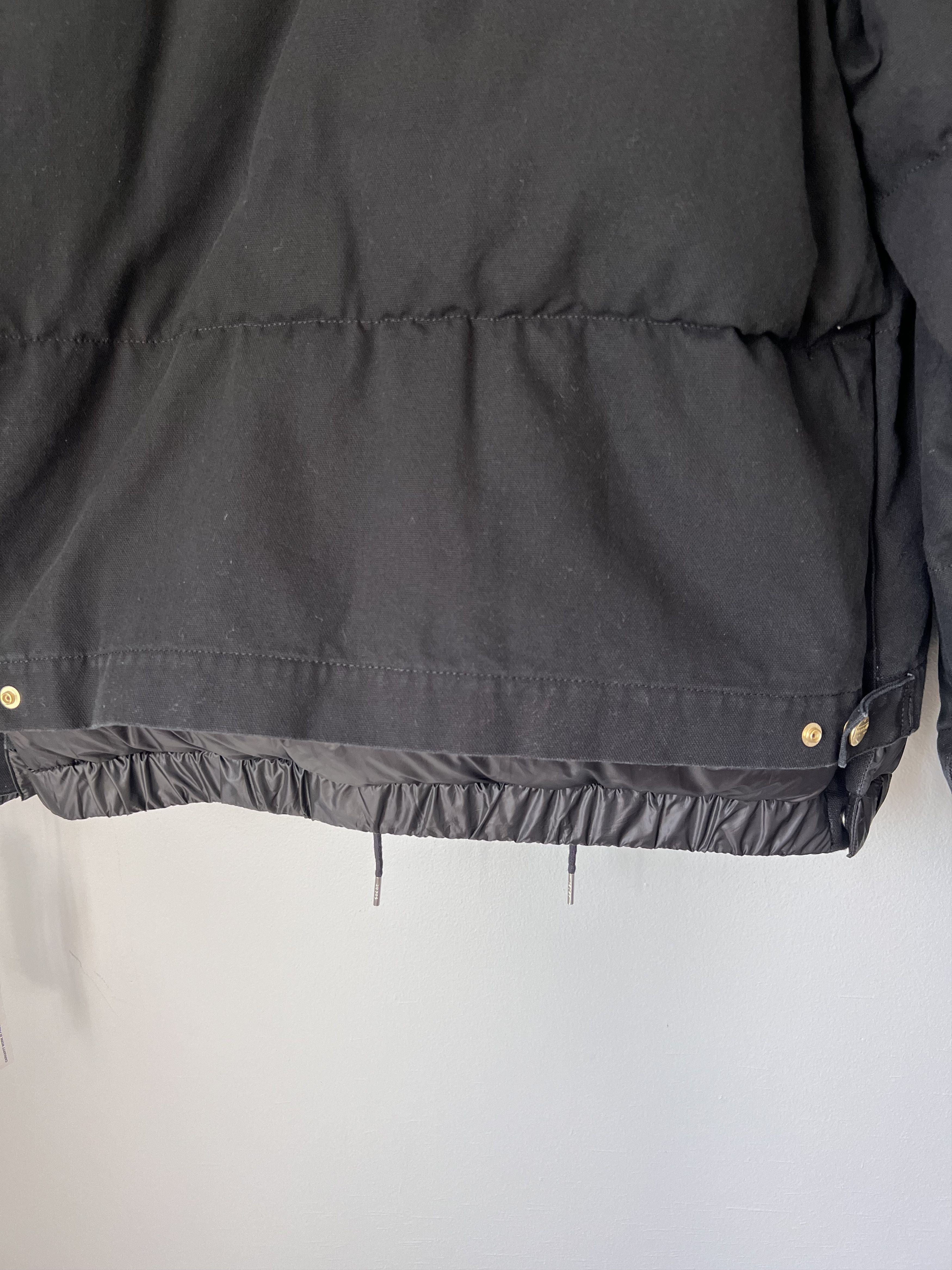 Carhartt × Sacai Sacai Carhartt WIP Washed Duck Puffer Jacket in Black Size US L / EU 52-54 / 3 - 8 Thumbnail