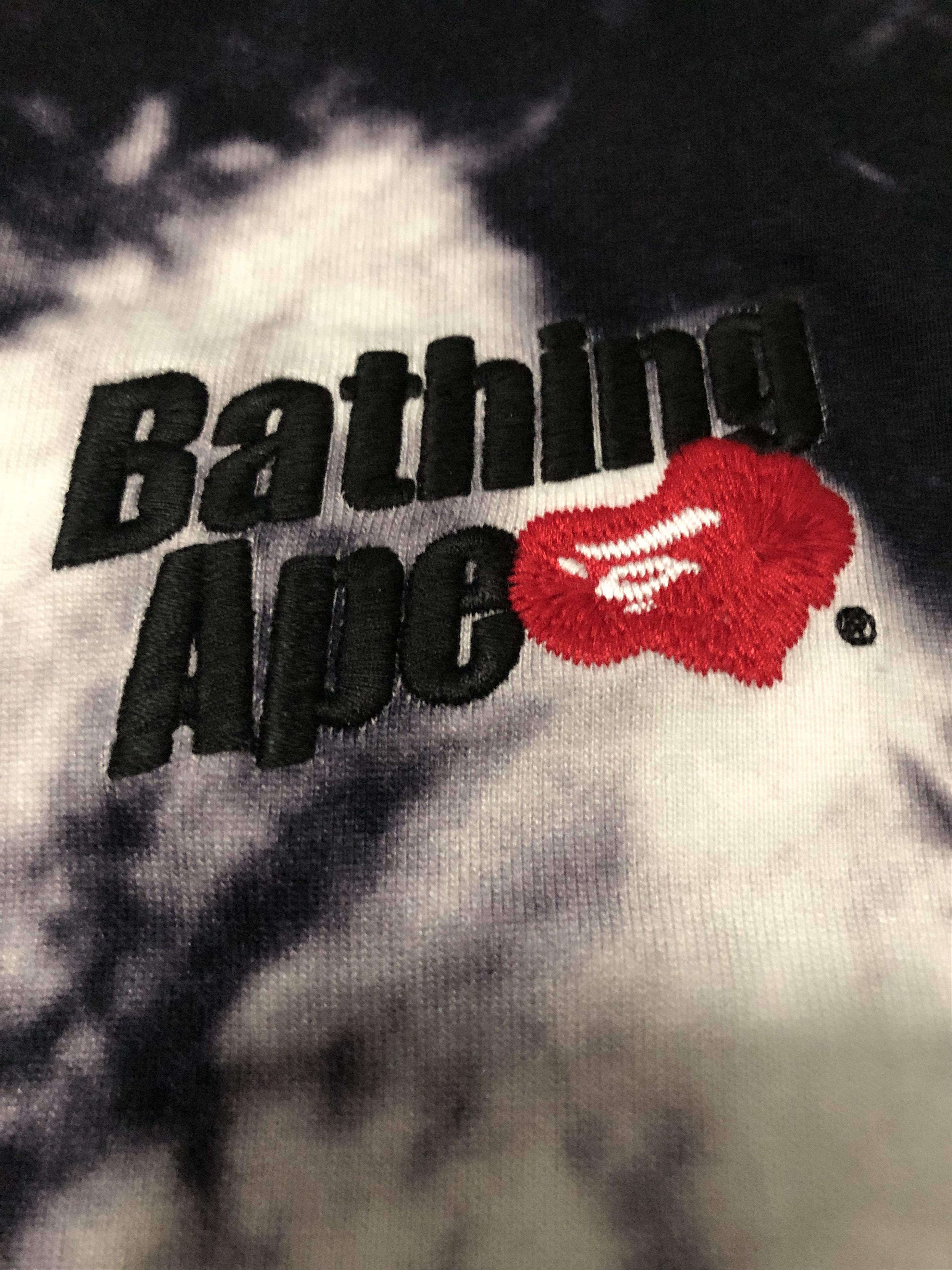 Bape Bape Cloud Head Bleach Dye Tee Black - Large Size US L / EU 52-54 / 3 - 3 Thumbnail