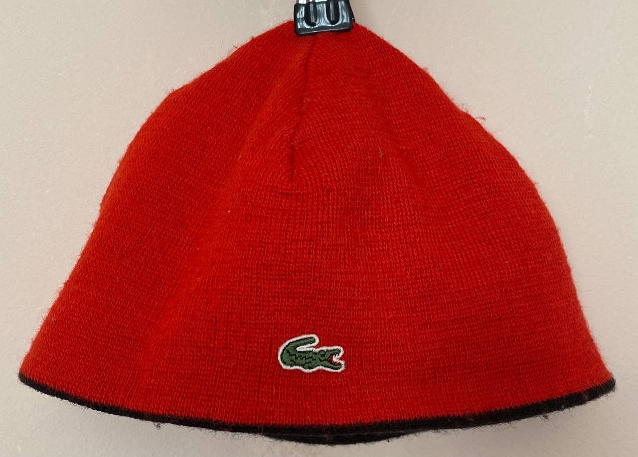 Lacoste Vintage Lacoste Reversible Beanie hat wool Rare Casual Y2K Size ONE SIZE - 3 Thumbnail