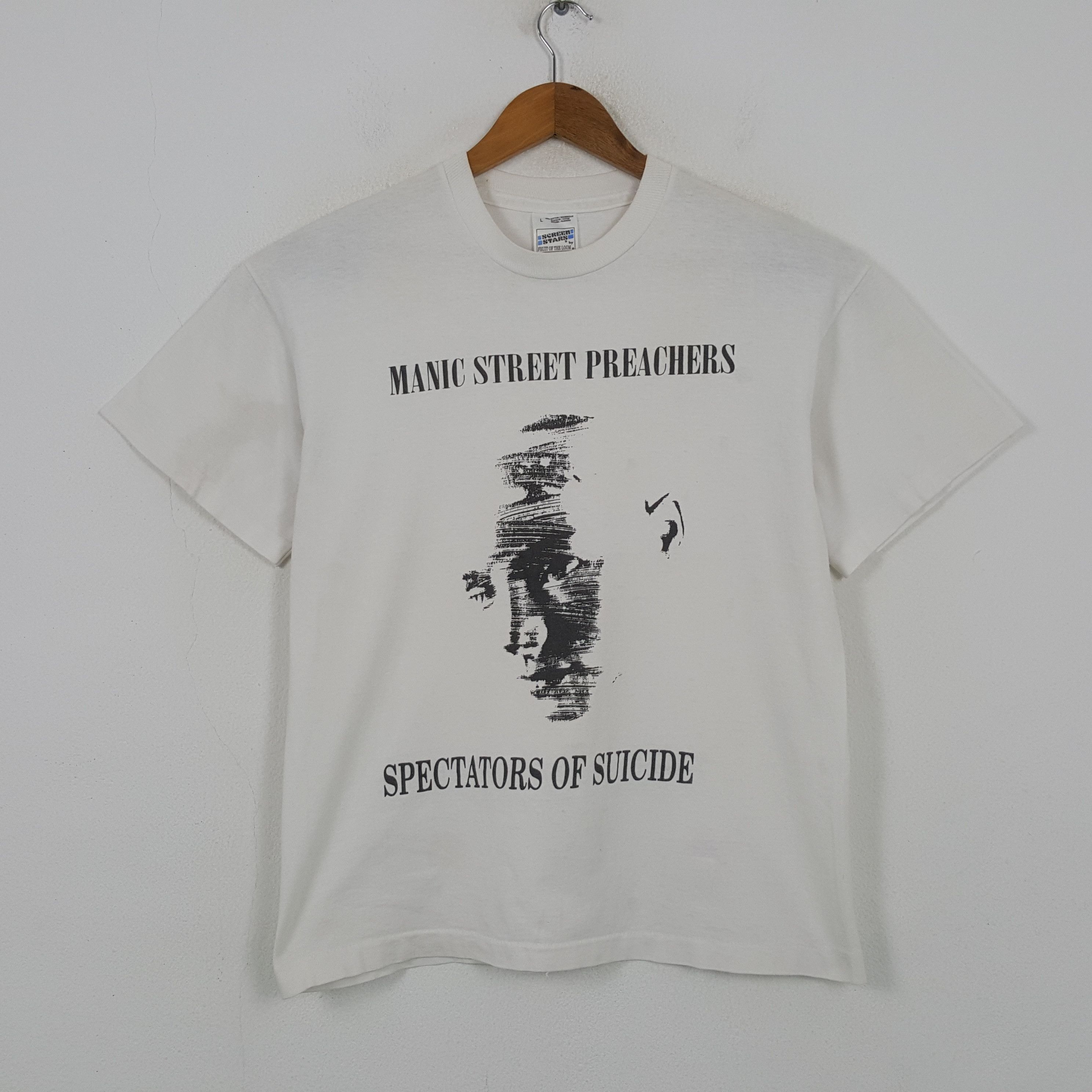Band Tees Vintage 90's Manic Street Preachers Welsh Rock Band Tees 32 Size US M / EU 48-50 / 2 - 1 Thumbnail