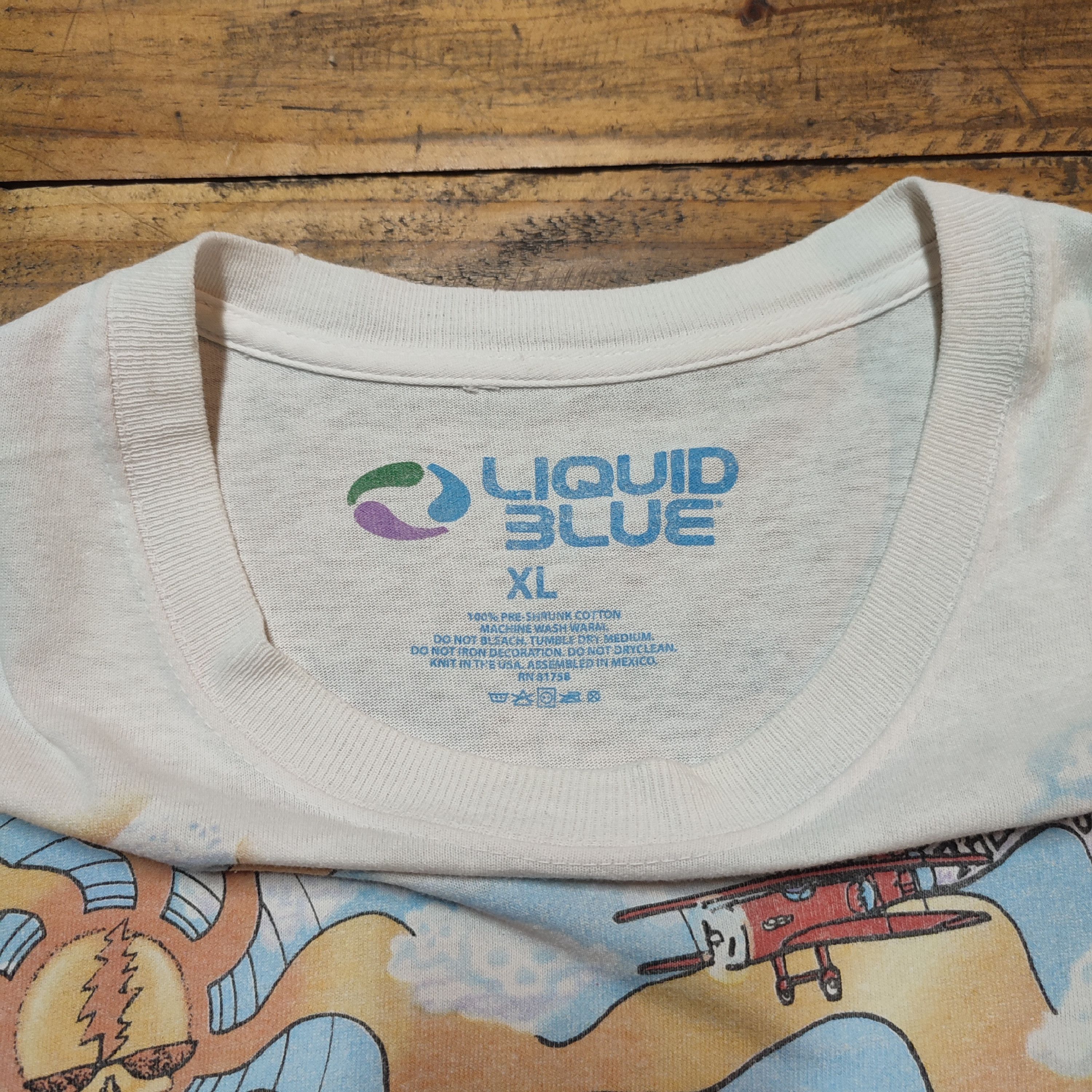 Grateful Dead × Liquid Blue × Vintage Grateful Dead 1994 Liquid Blue Tie Dye T-Shirt Size US XL / EU 56 / 4 - 5 Thumbnail