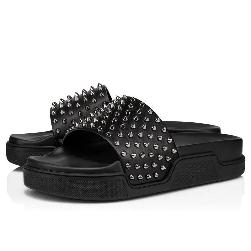 Christian Louboutin pool fun flat black Size US 7 / EU 40 - 1 Thumbnail