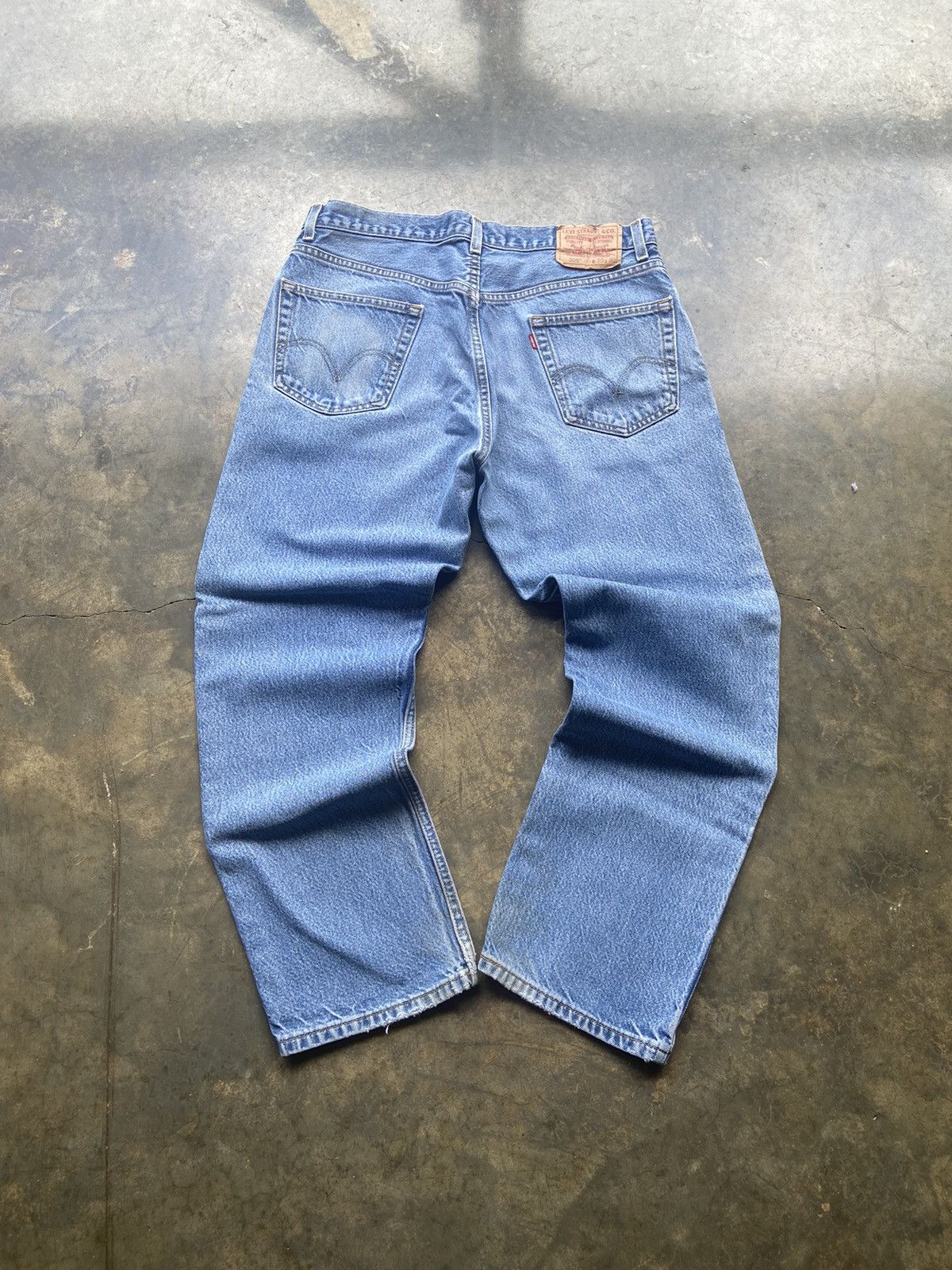 Levi's × Vintage Vintage Nicely Faded Levis 505 Blue Jeans 35x30 Size US 35 - 4 Thumbnail