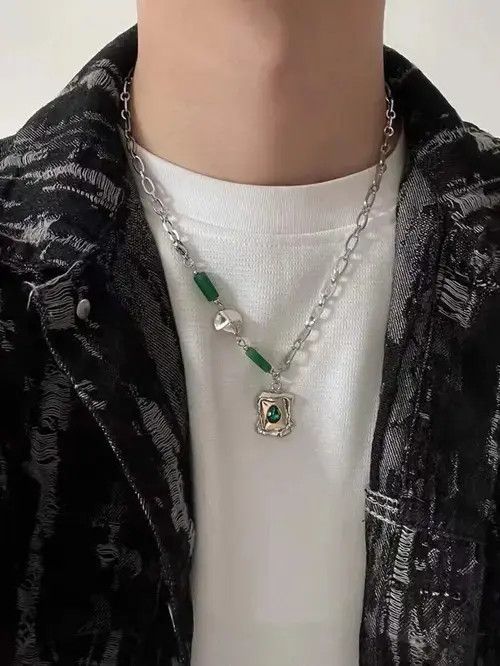 Jewelry × Vintage Retro Punk Vintage Rhinestone Chain Stainless Steel Size ONE SIZE - 1 Thumbnail