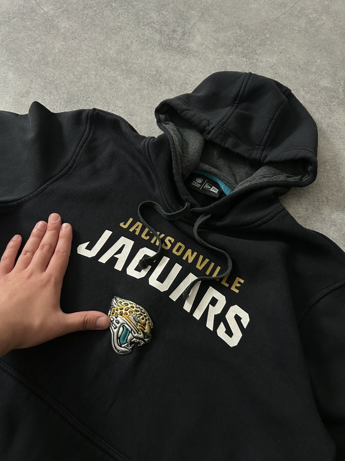 NFL Jacksonville Jaguars big logo hoodies mens black Size US L / EU 52-54 / 3 - 3 Thumbnail