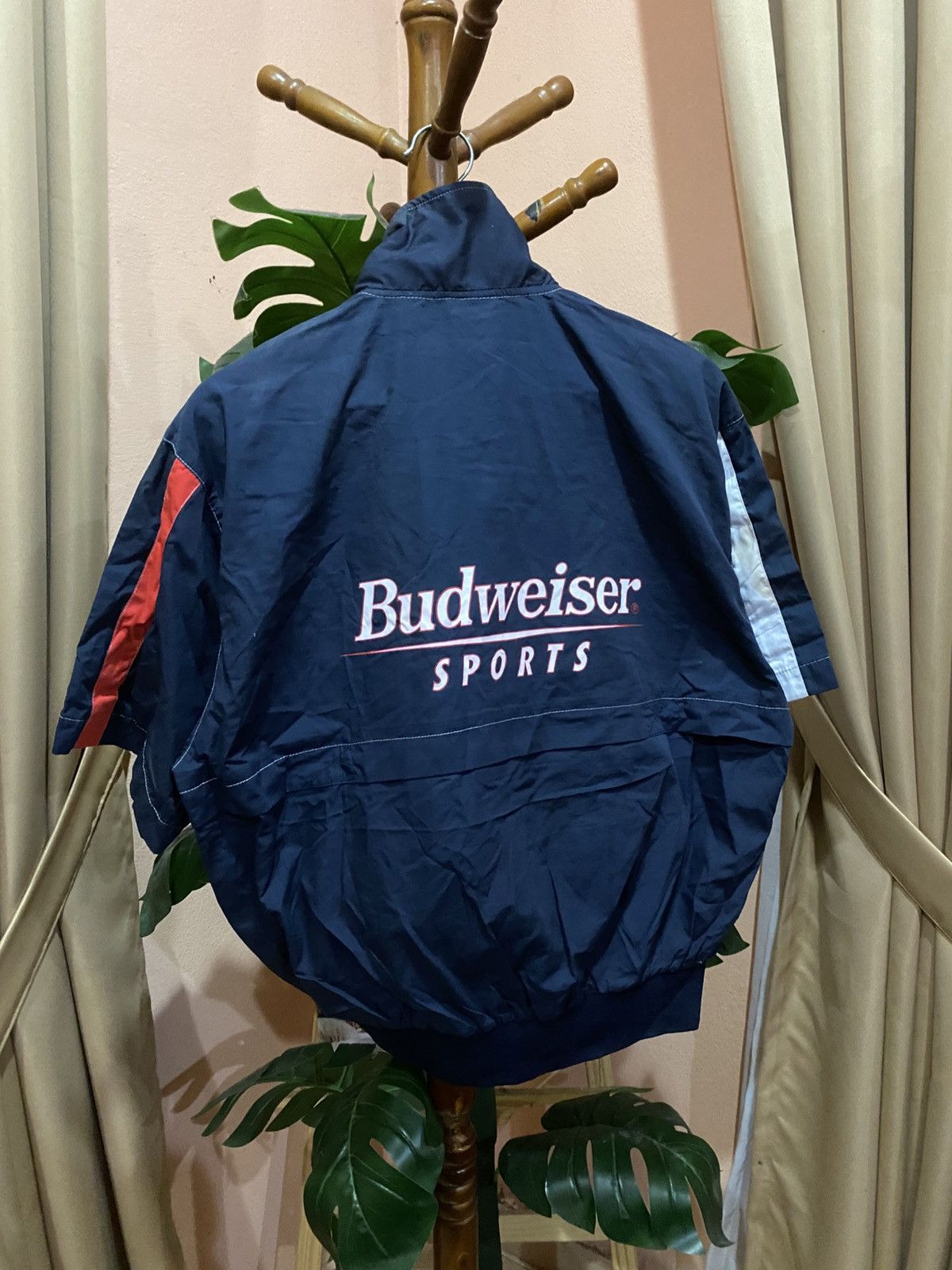 Budweiser Vintage Budweiser Sports Windbreaker Jacket – Short Sleeve Size US M / EU 48-50 / 2 - 9 Thumbnail