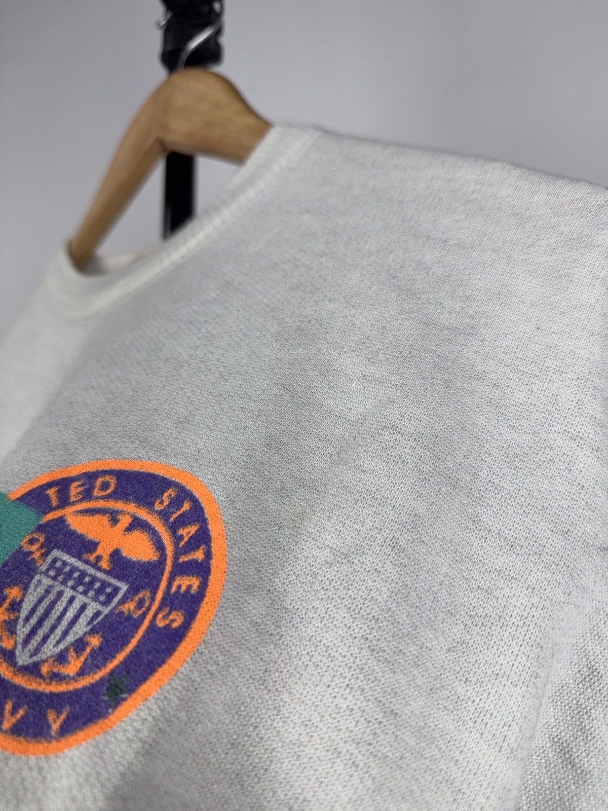 Vintage Vintage 90s USA College Style Sweatshirt “Shoulder Union” Size US L / EU 52-54 / 3 - 5 Thumbnail