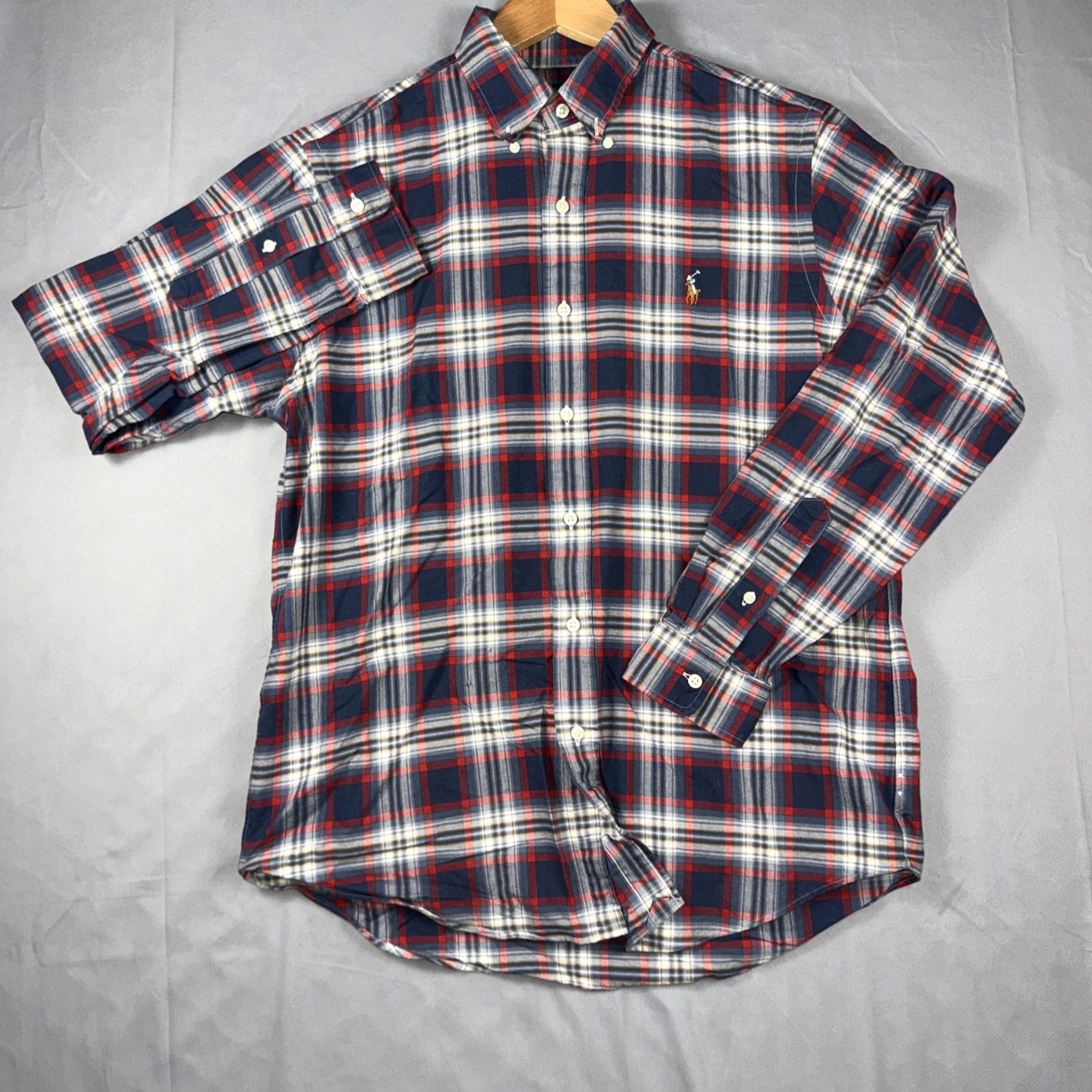 Ralph Lauren Ralph Lauren Shirt Mens M Blue Plaid Cotton Button Front Long Sleeve Casual Size US M / EU 48-50 / 2 - 2 Thumbnail