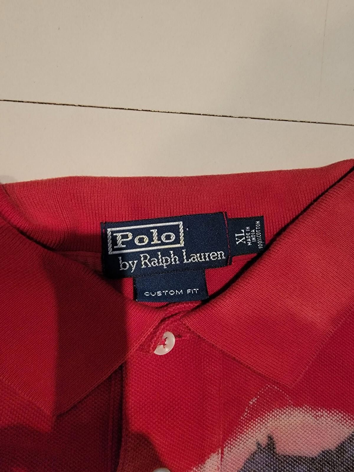 Polo Ralph Lauren Polo Ralph Lauren Phoenix Bird Tie Dye Shirt Custom Fit XL Size US XL / EU 56 / 4 - 2 Thumbnail