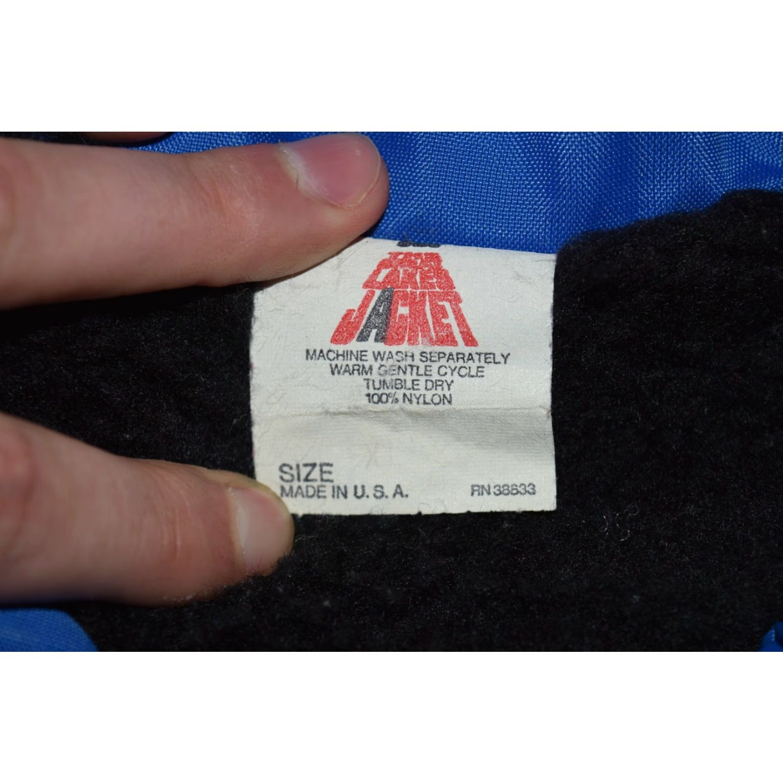 THE GREAT VINTAGE THE GREAT LAKES JACKET Shirt XL Blue 1970s Nylon Screen Print Patch Sherpa Mens Size US XL / EU 56 / 4 - 3 Thumbnail