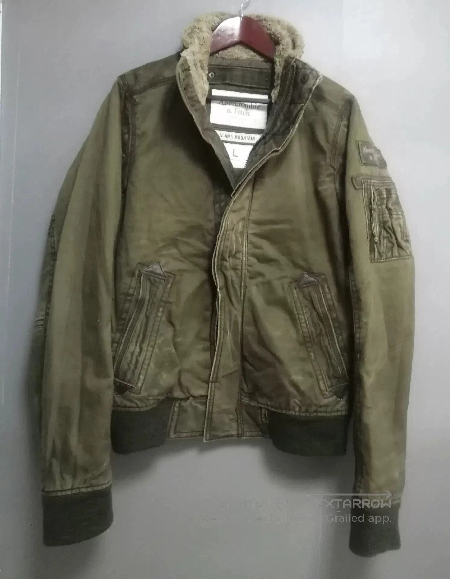 Abercrombie & Fitch A&F Vintage Distressed Cotton Jacket. Size US L / EU 52-54 / 3 - 1 Thumbnail
