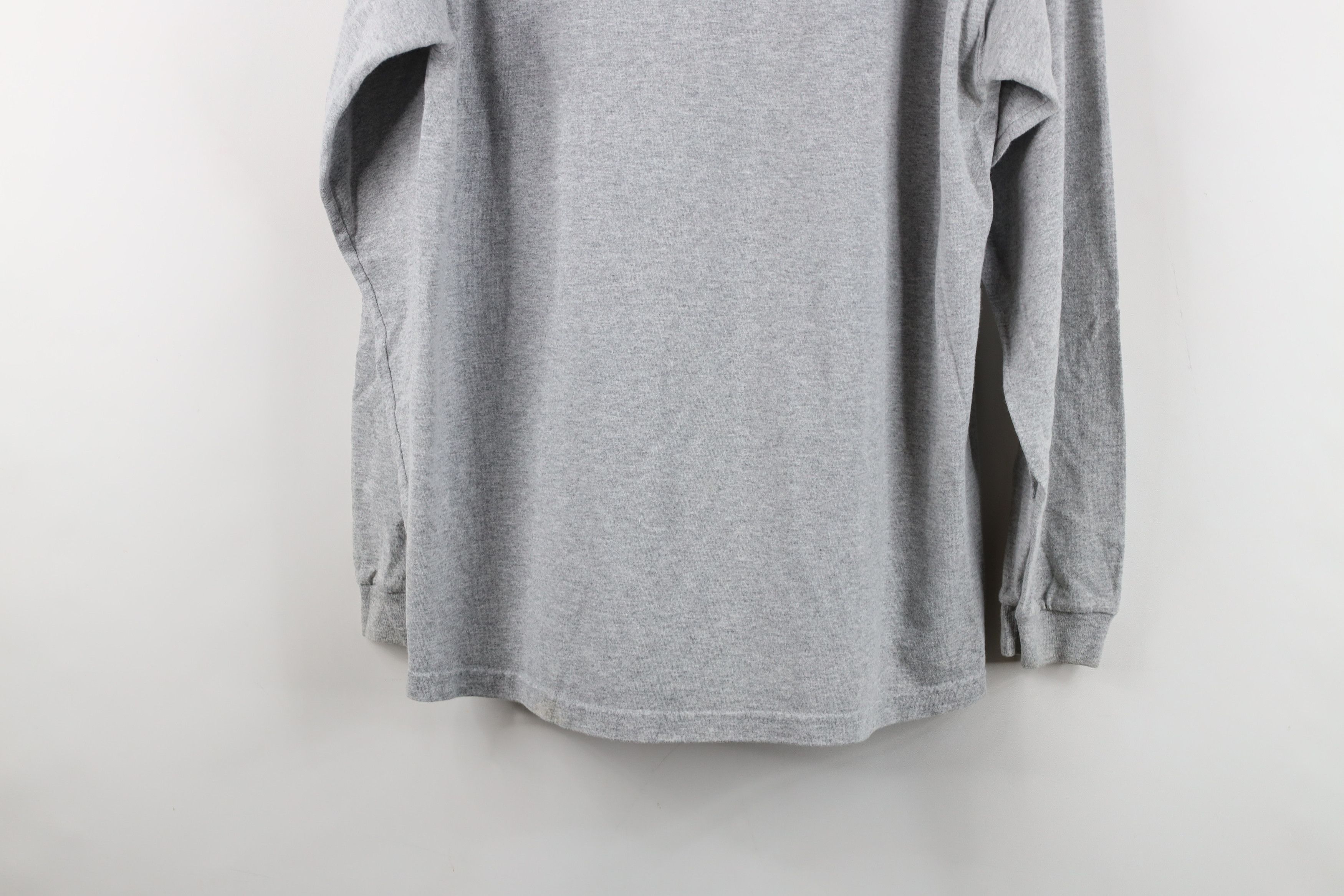 Vintage Vintage 90s Streetwear Mock Neck Long Sleeve T-Shirt Gray Size US M / EU 48-50 / 2 - 14 Thumbnail