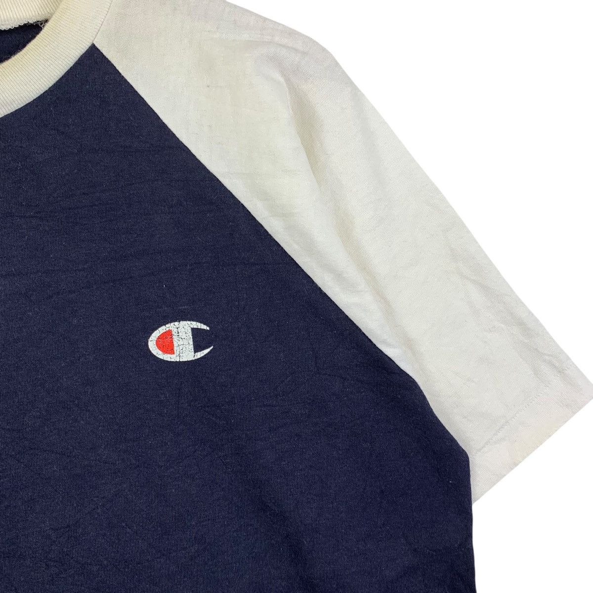 Champion Champion USA Raglan Tee Shirt Navy White Vintage Athletic Size US L / EU 52-54 / 3 - 5 Thumbnail